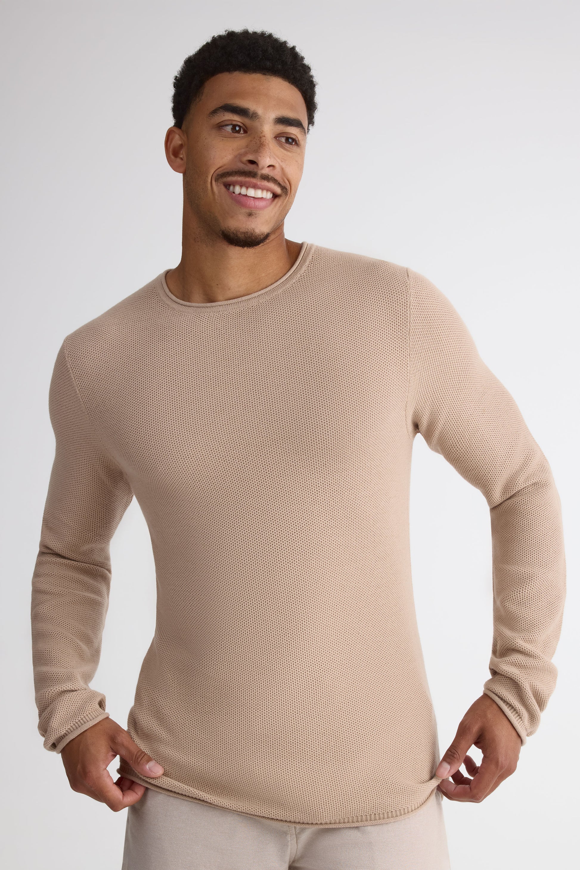 Chandail col rond – Homme && BRONZÉ