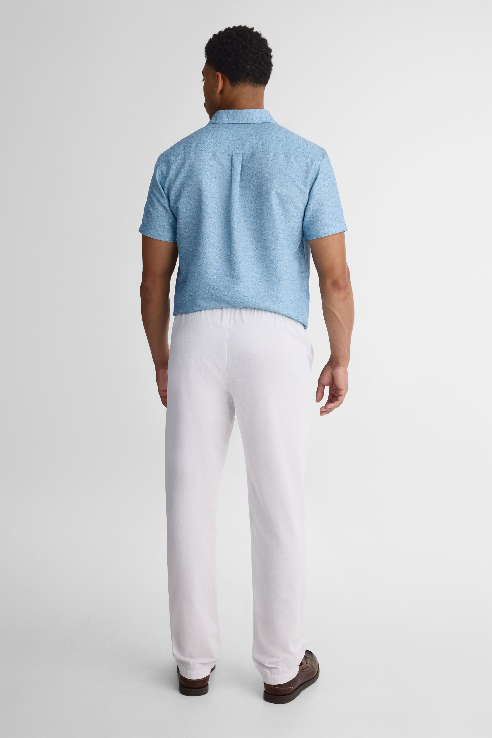 Pantalon avec élastique – Homme && BLANC