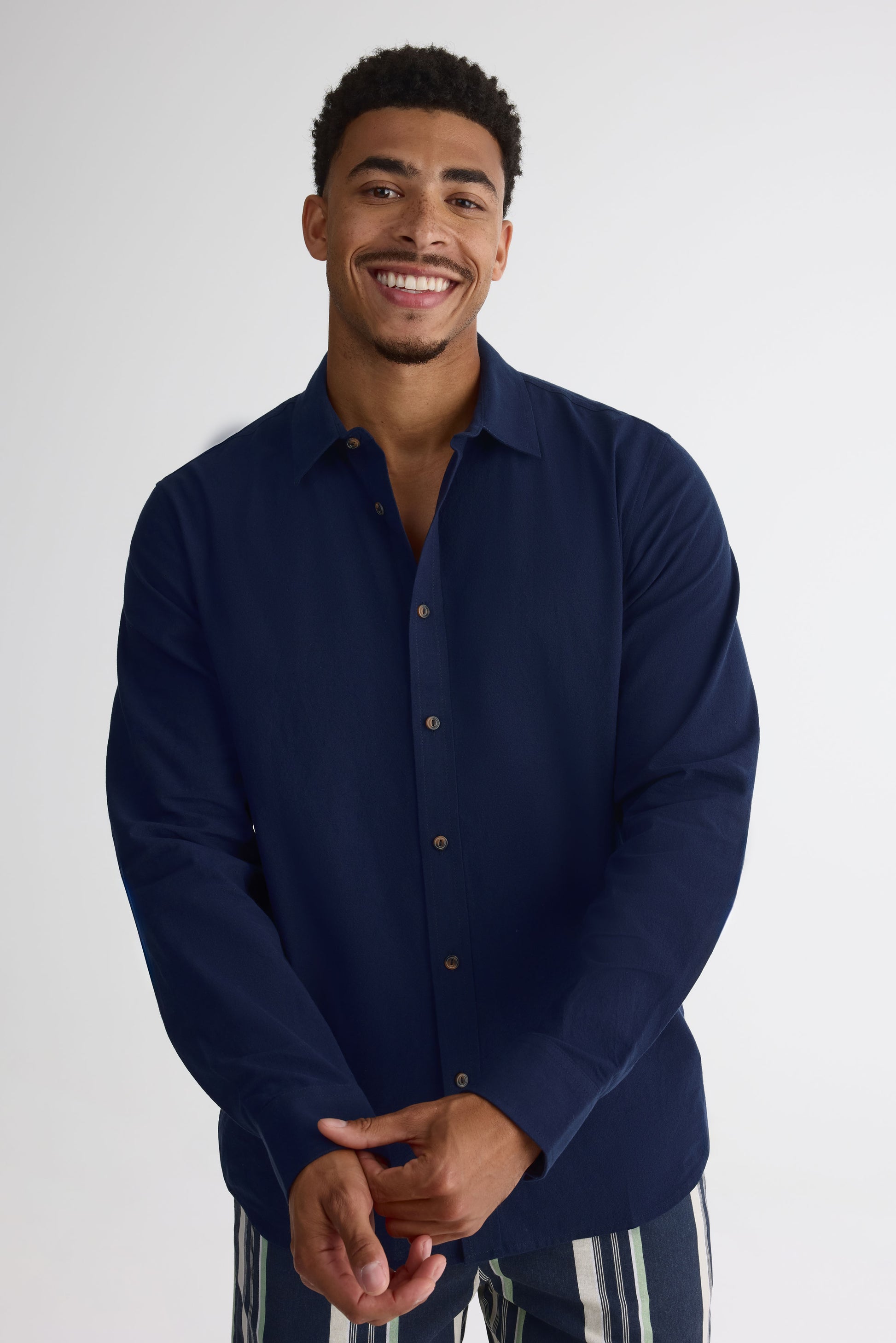 Chemise à manches longues - Homme && MARIN