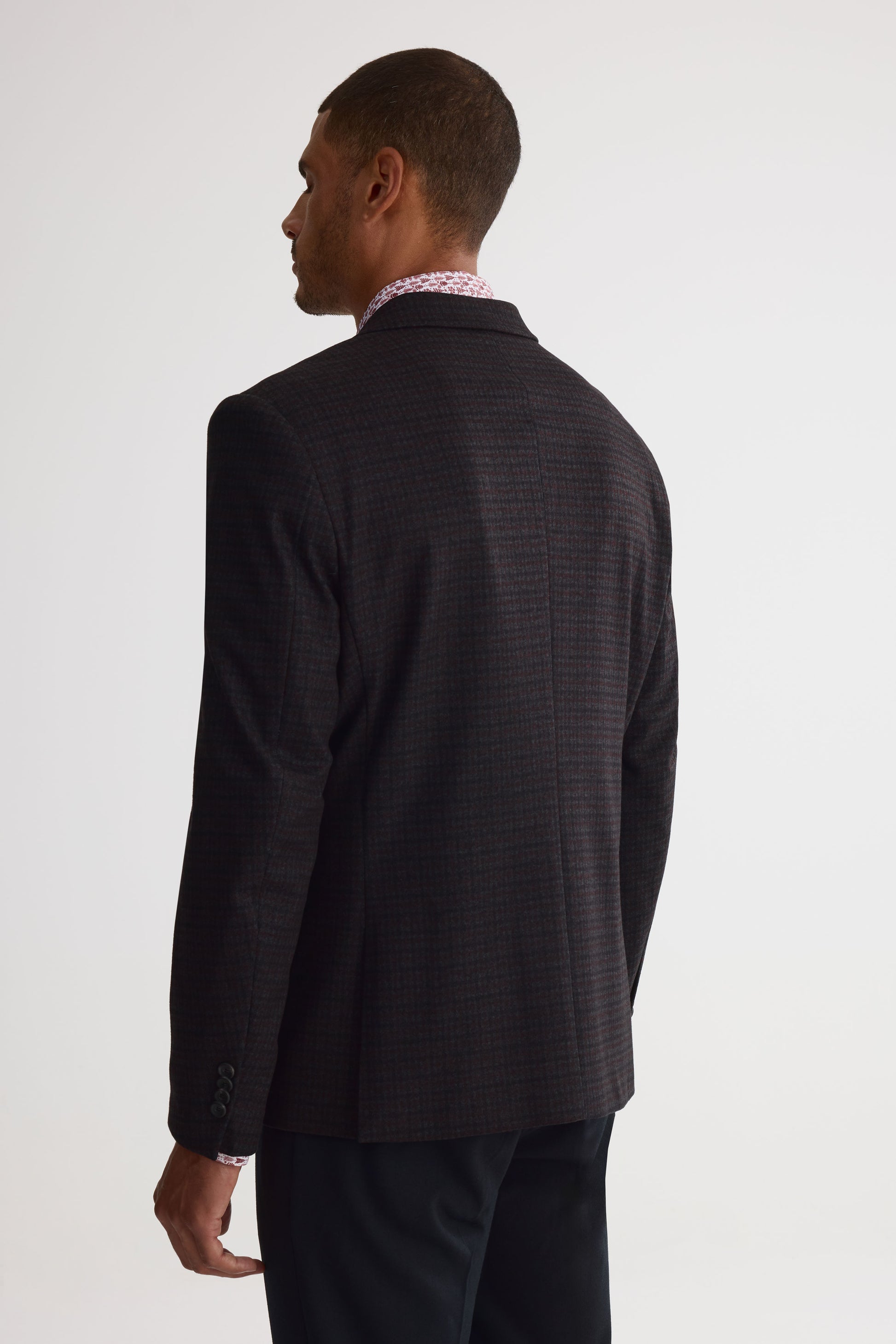 Veston à carreaux – Homme && NOIR/MULTI