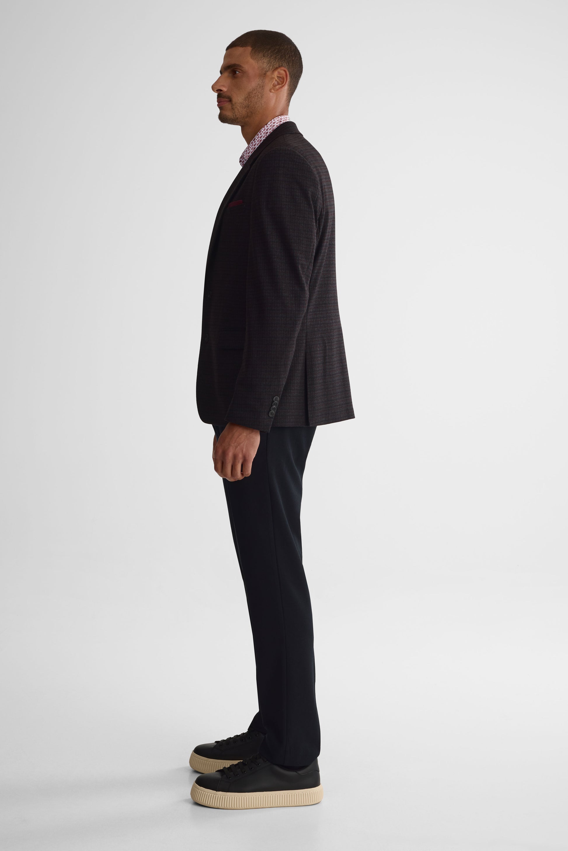 Veston à carreaux – Homme && NOIR/MULTI