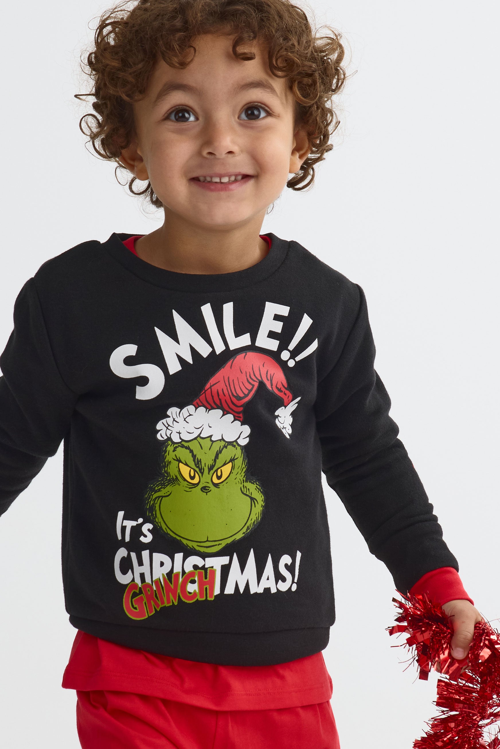 Chandail avec imprimé « The Grinch » – Bébé garçon && NOIR