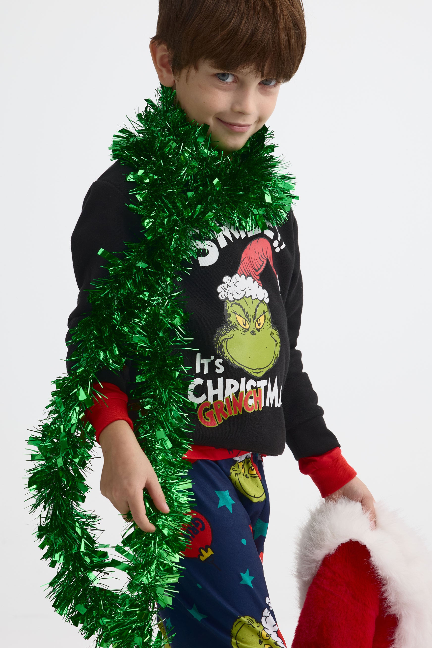Chandail avec imprimé « The Grinch » - Enfant garçon && CHARBON