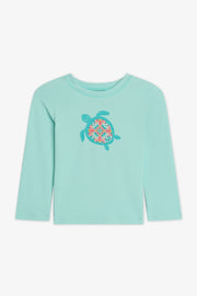 Maillot de bain rashguard manches longues - Enfant garçon && AQUA