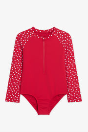 Maillot de bain 1 pièce – Enfant fille && ROUGE/MULTI