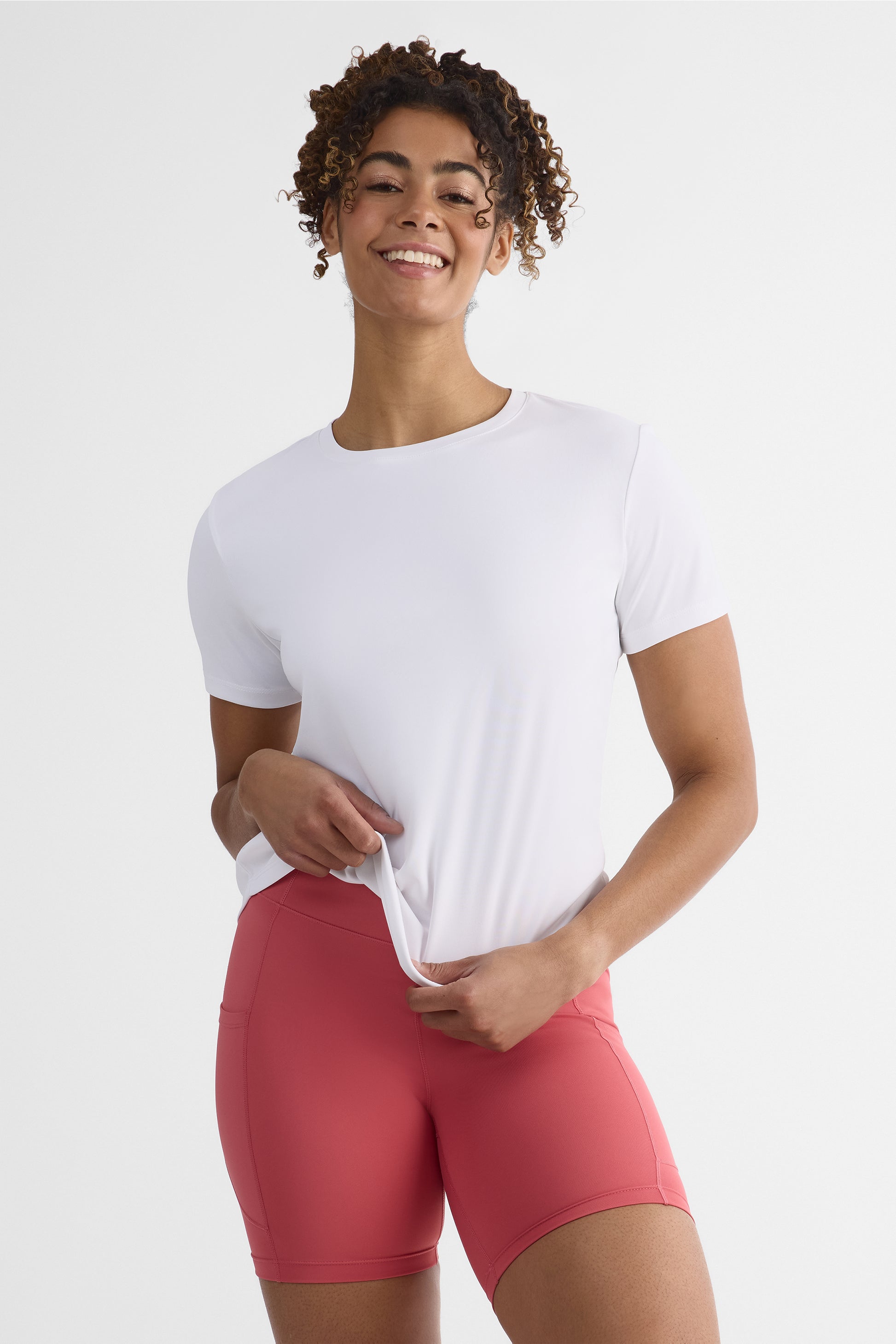 T-shirt Active M/courtes respirant – Femme && BLANC