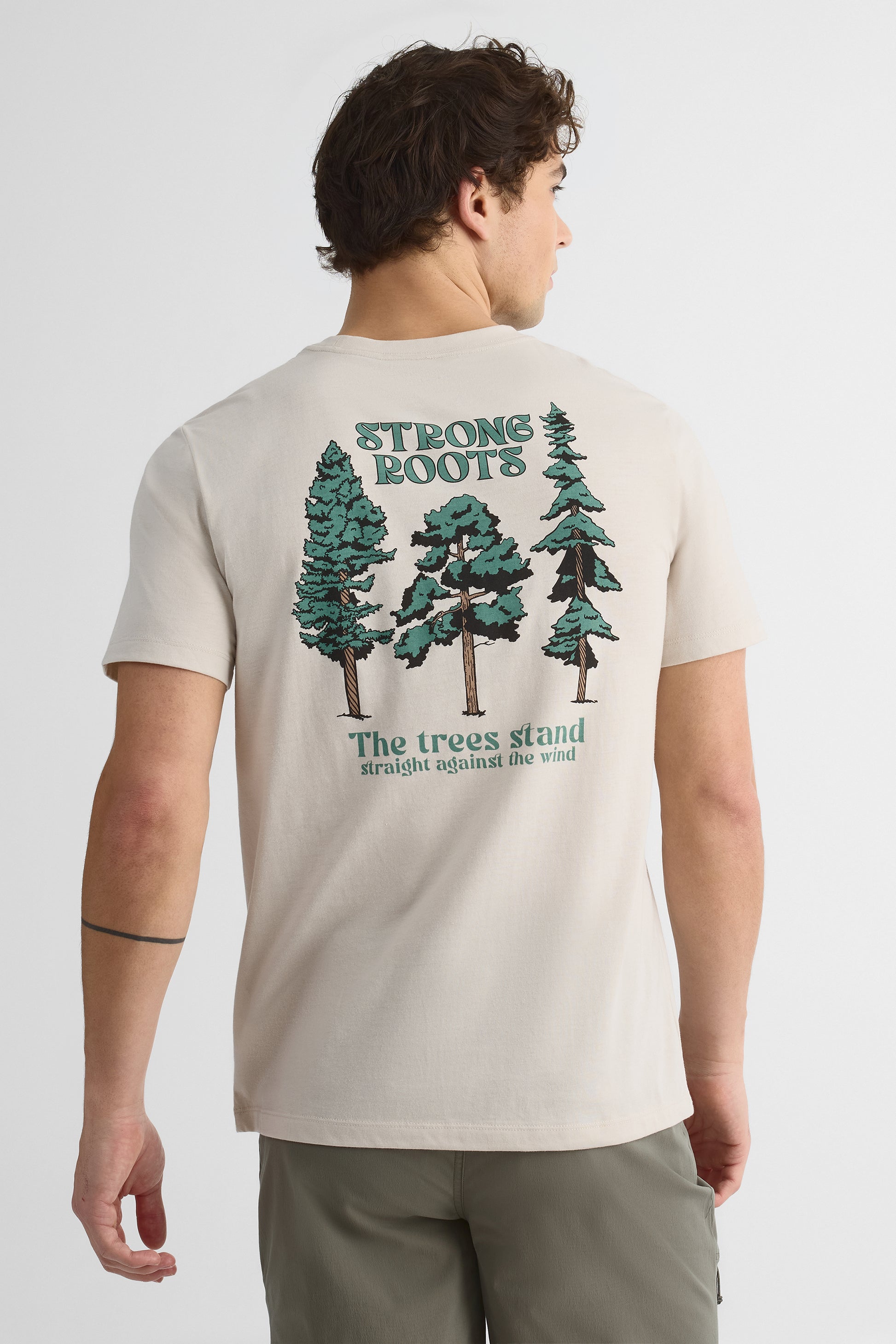 T-shirt imprimé - Homme && BEIGE