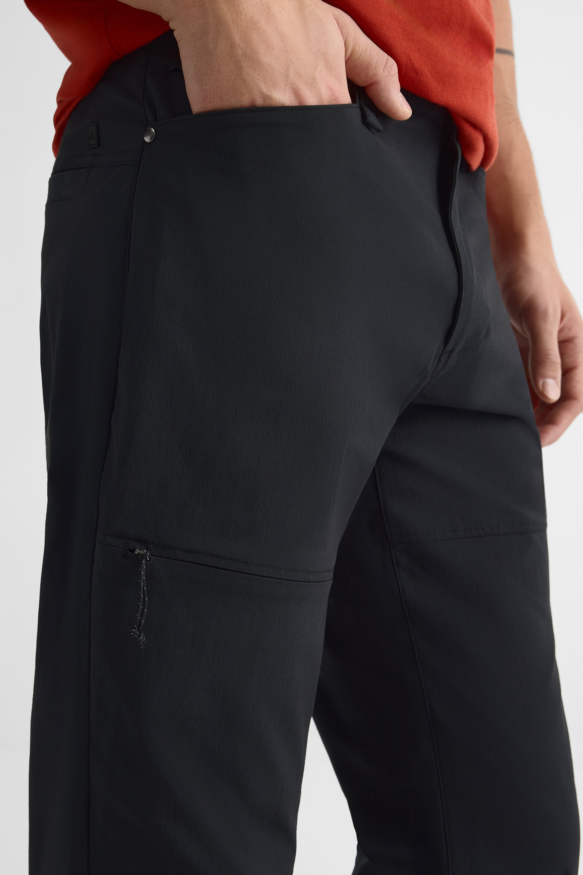 Pantalon coupe droite - Homme && NOIR