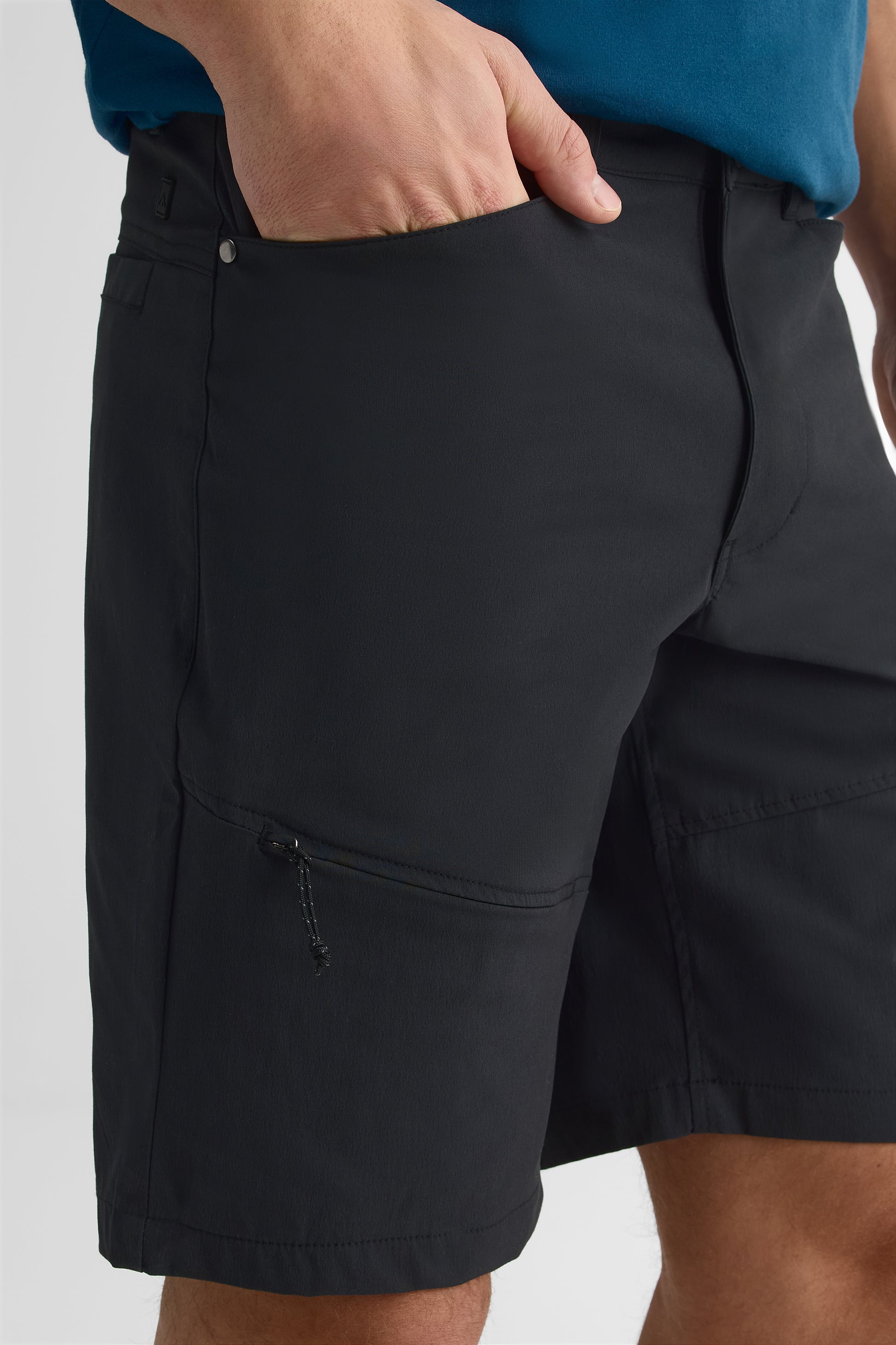 Short coupe droite - Homme && NOIR