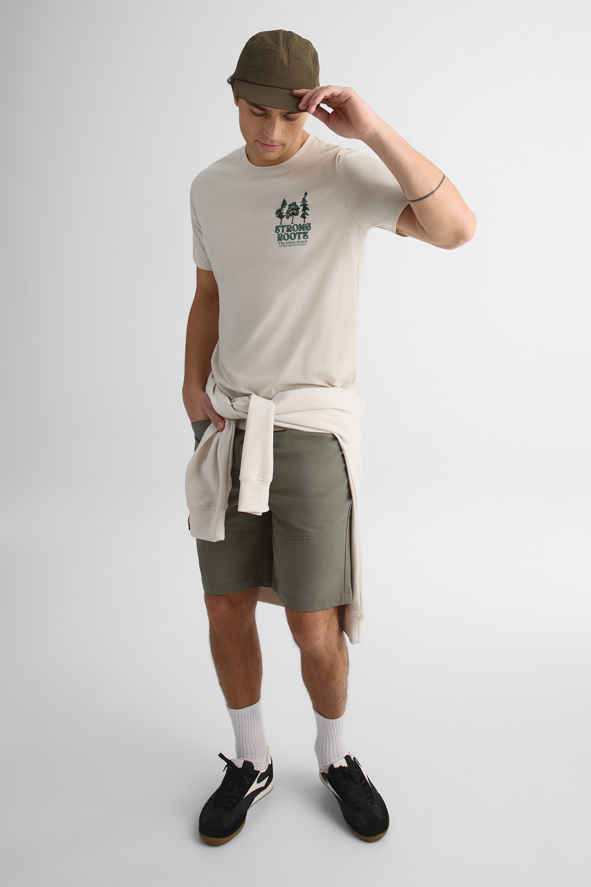 T-shirt imprimé - Homme && BEIGE