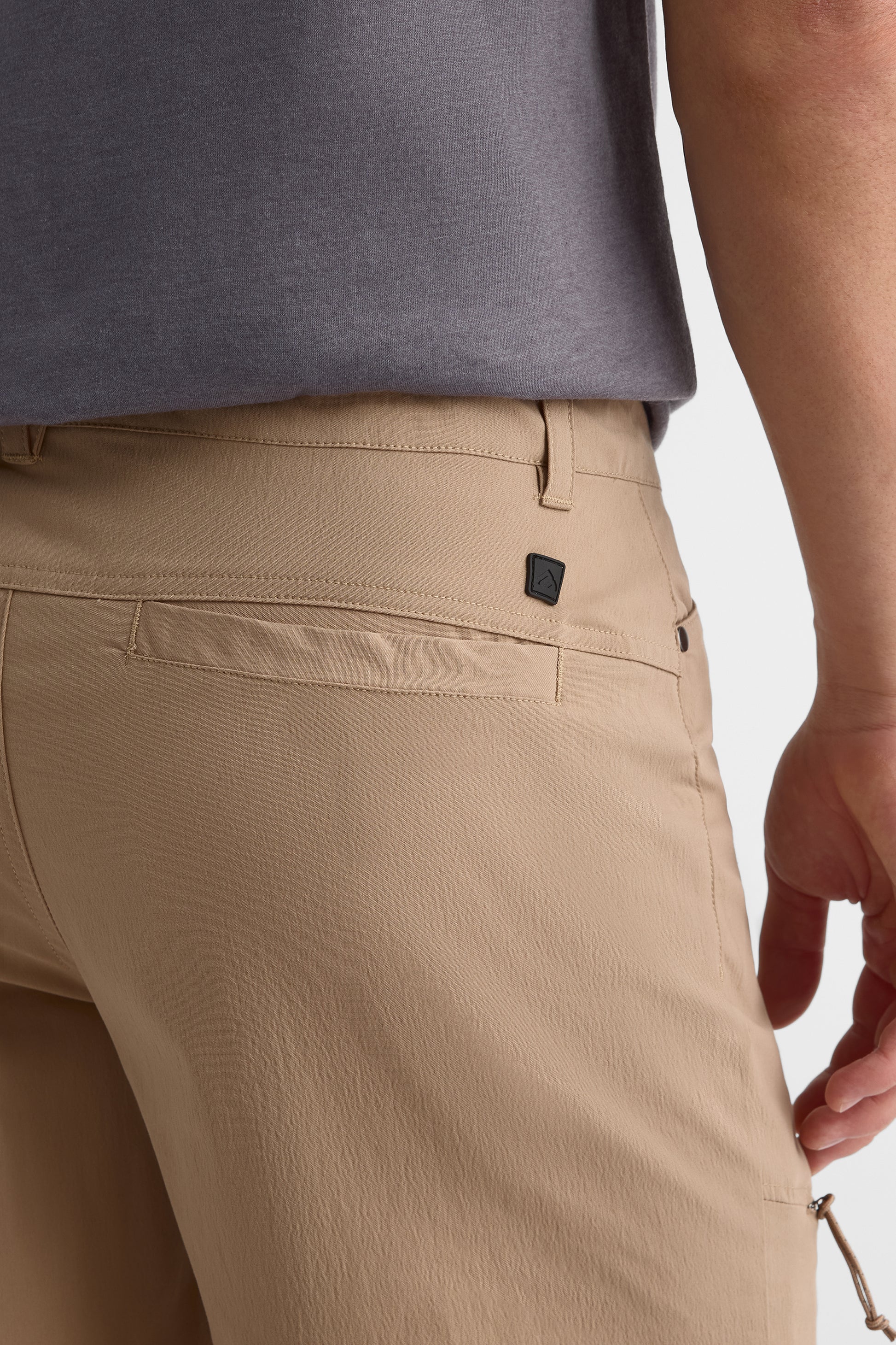 Short coupe droite - Homme && TAUPE