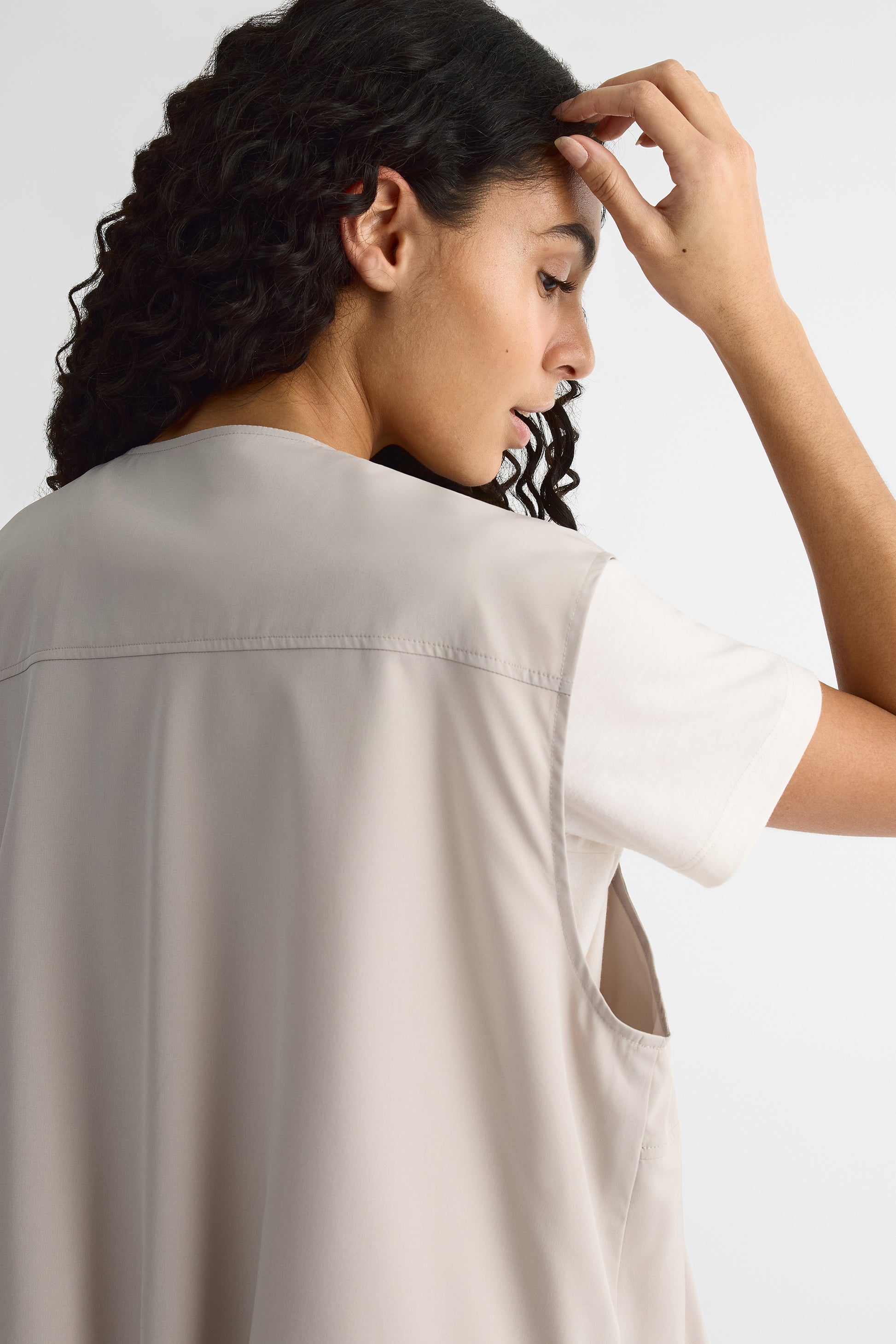 Veste utilitaire sans manches - Femme && BEIGE