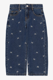 Jeans jambes larges - Enfant fille && DENIM FONCE