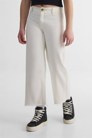 Pantalon en denim stretch, jambes larges - Ado garçon - Aubainerie