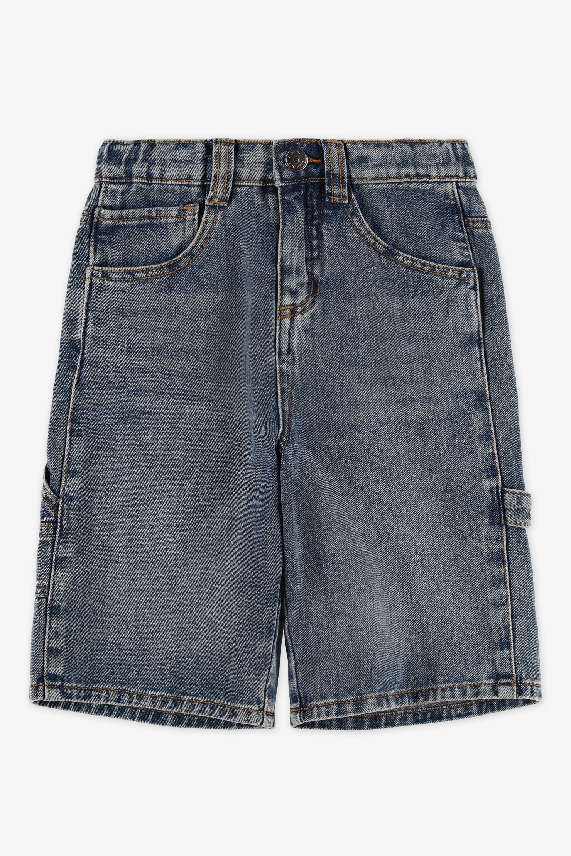 Short bermuda en jeans - Enfant garçon && DENIM MOYEN
