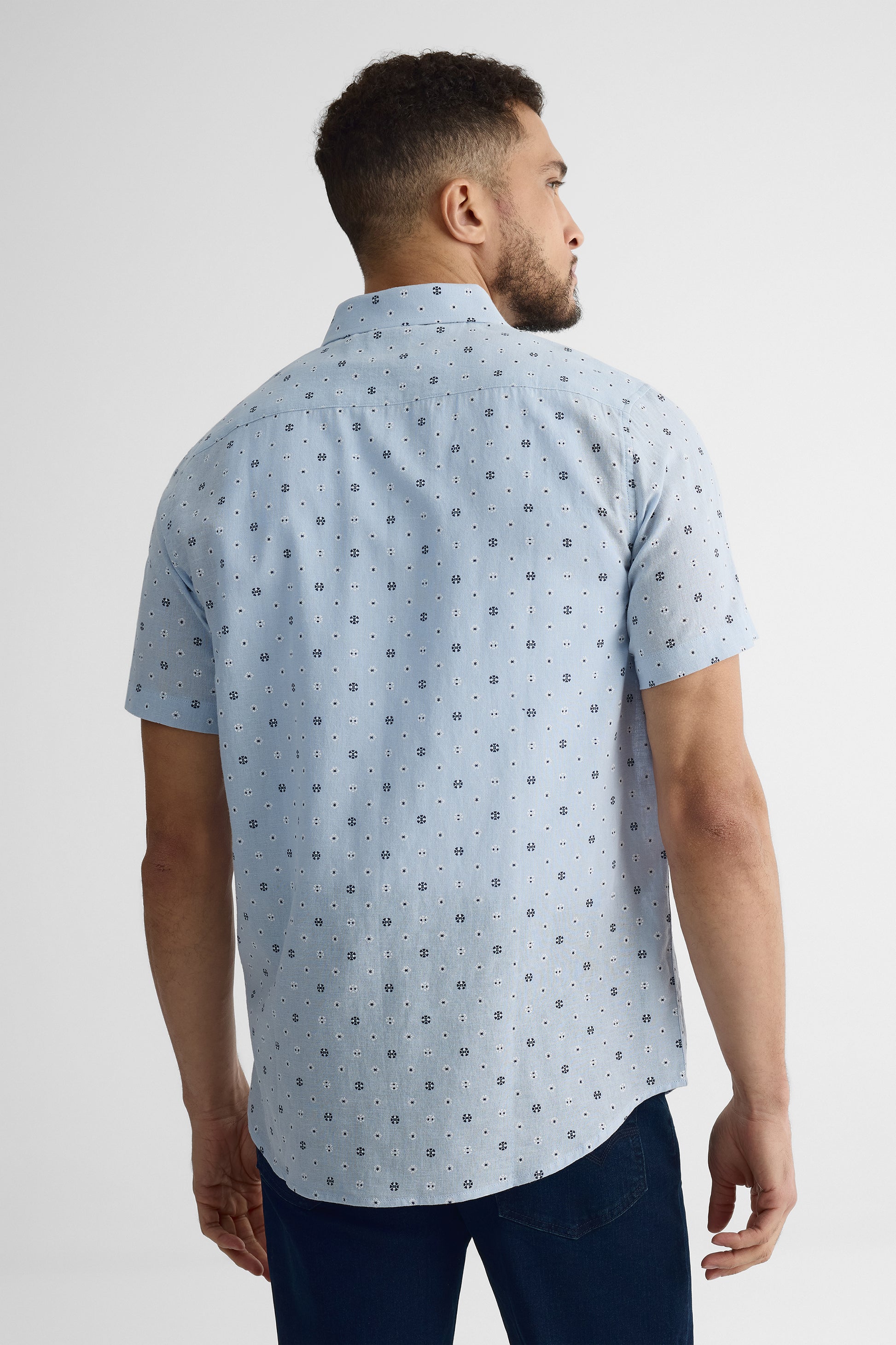 Chemise m/courtes en chambray – Homme - Aubainerie