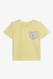 Chandail m/courtes col rond - Bébé garçon 2/15$ && JAUNE