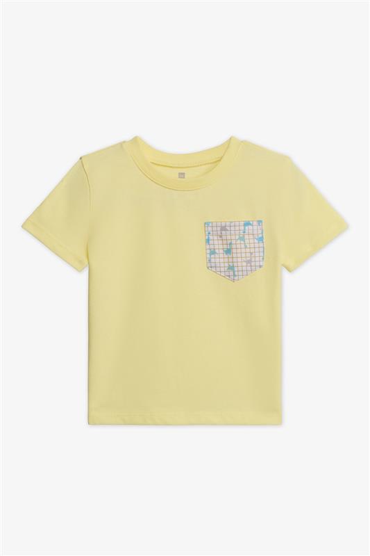 Chandail m/courtes col rond - Bébé garçon 2/15$ && JAUNE