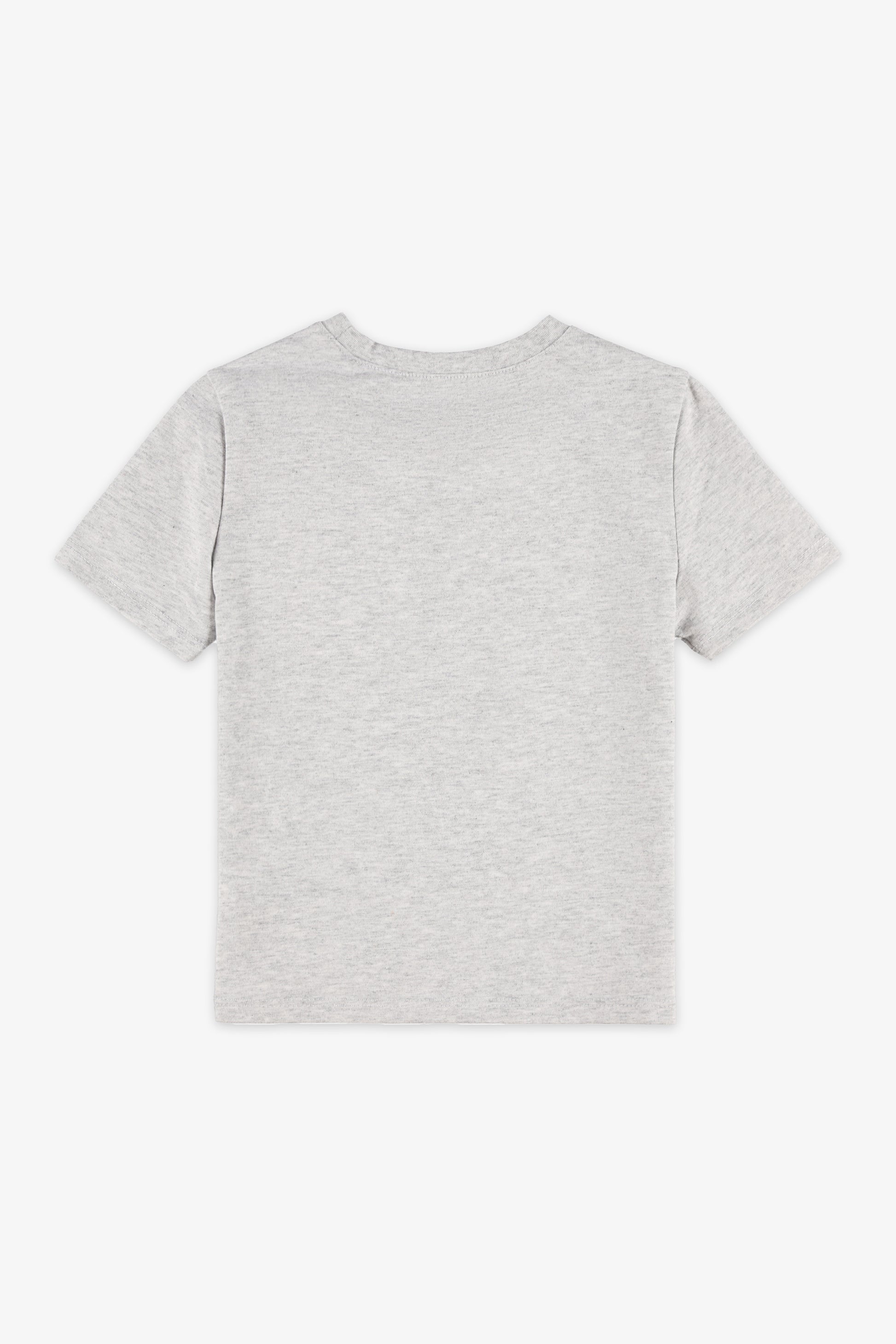 T-shirt à manches courtes - Enfant garçon && GRIS MIXTE