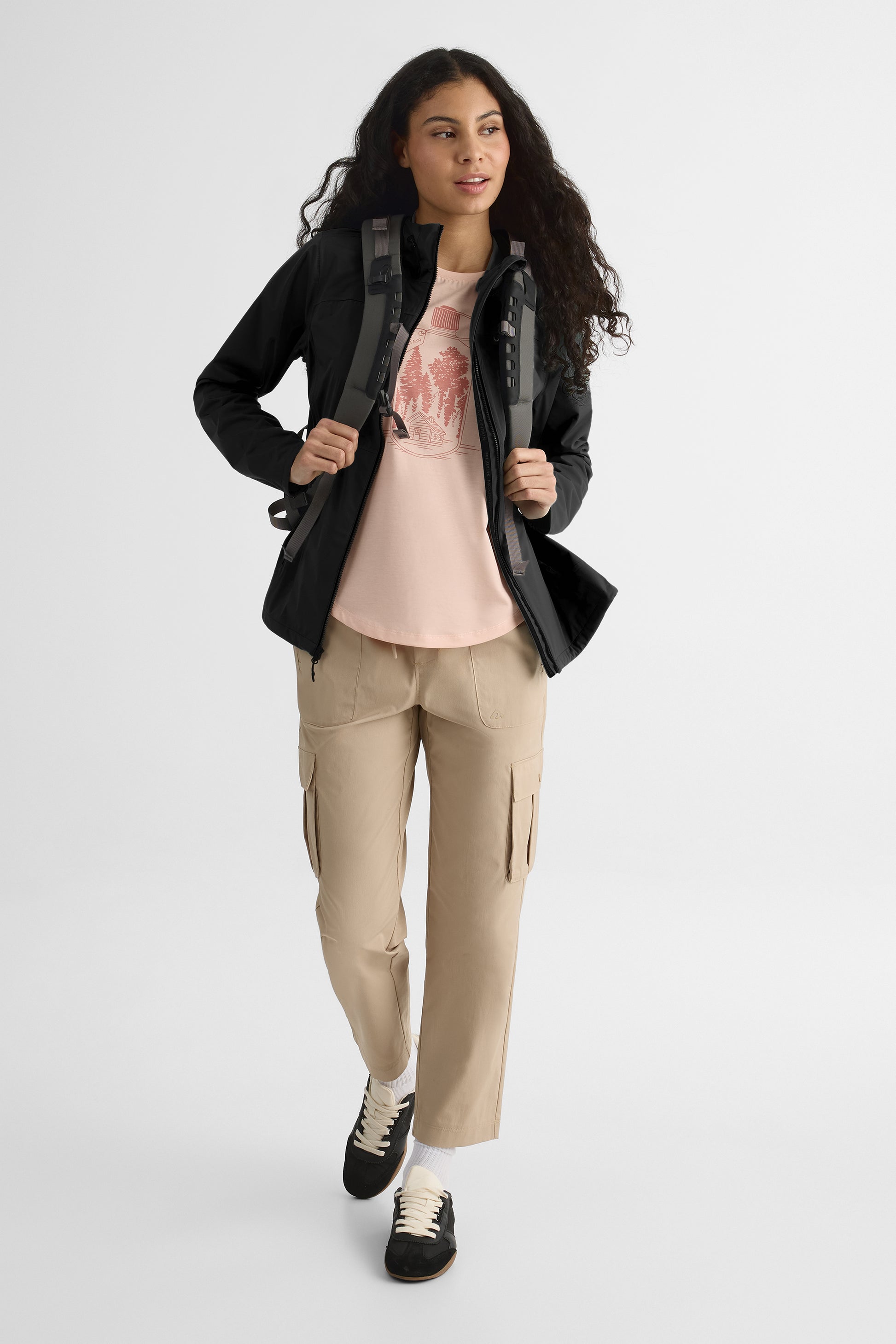 Manteau coupe-vent – Femme && NOIR