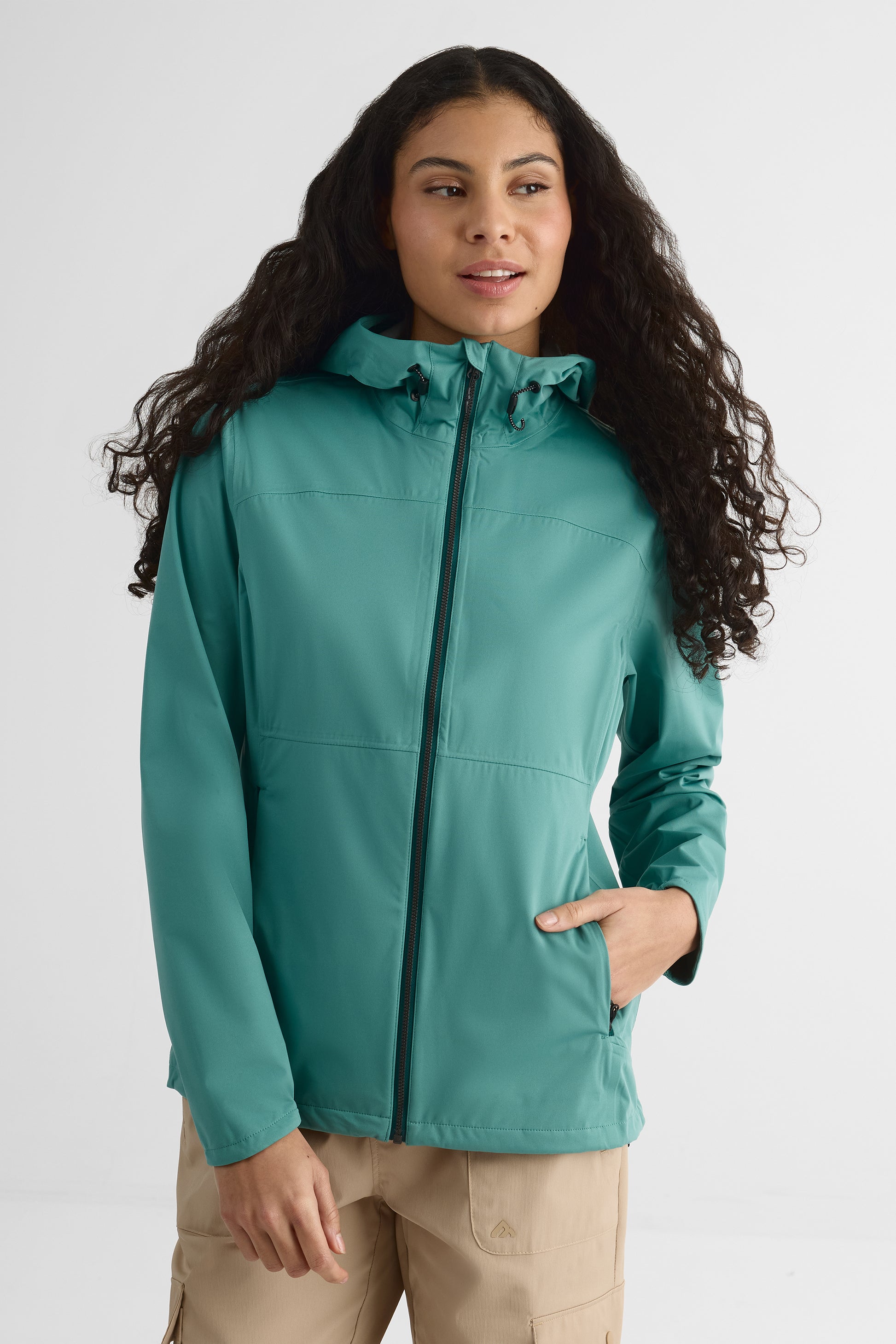 Manteau coupe-vent – Femme && VERT