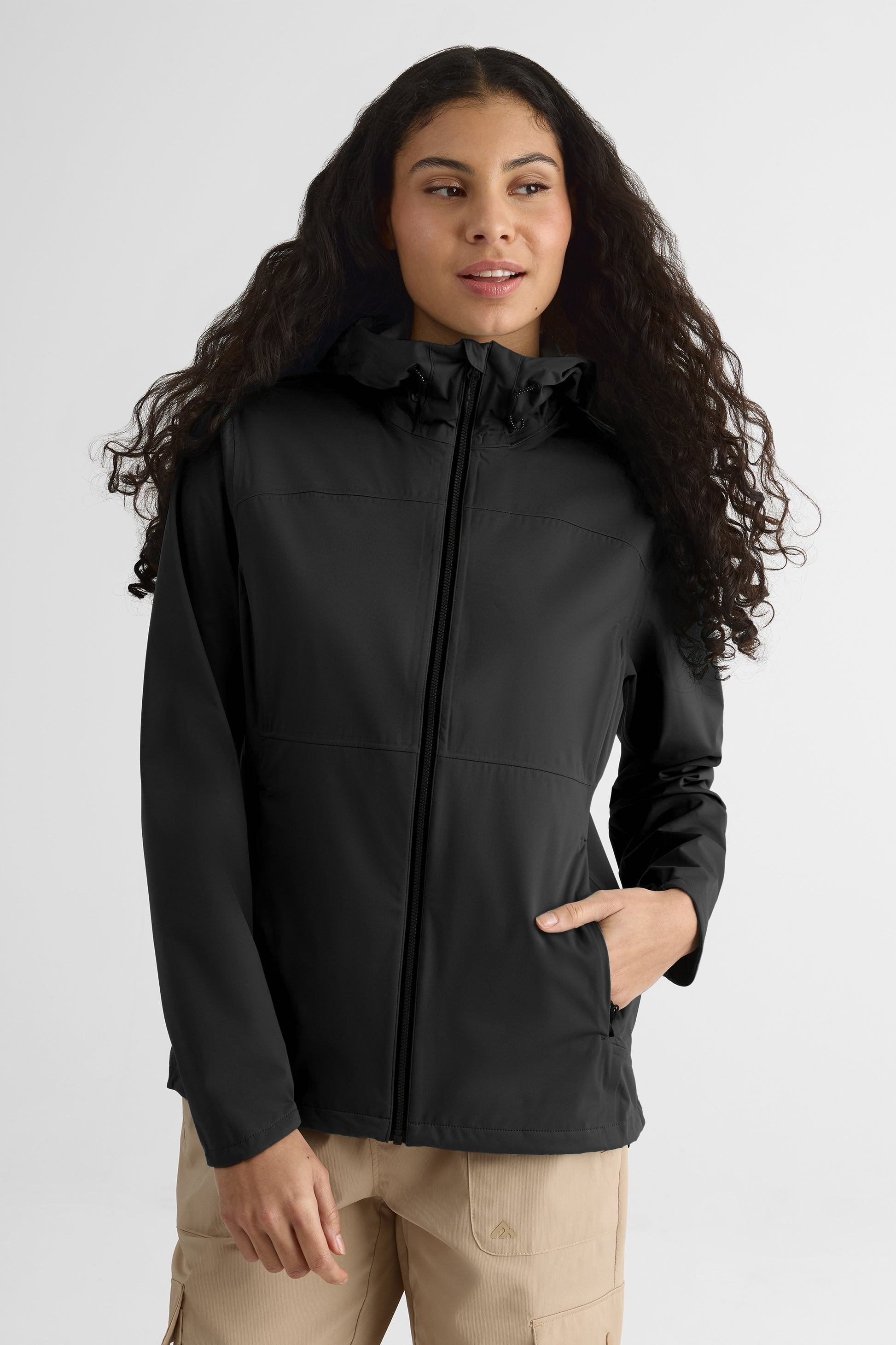 Manteau coupe-vent – Femme && NOIR