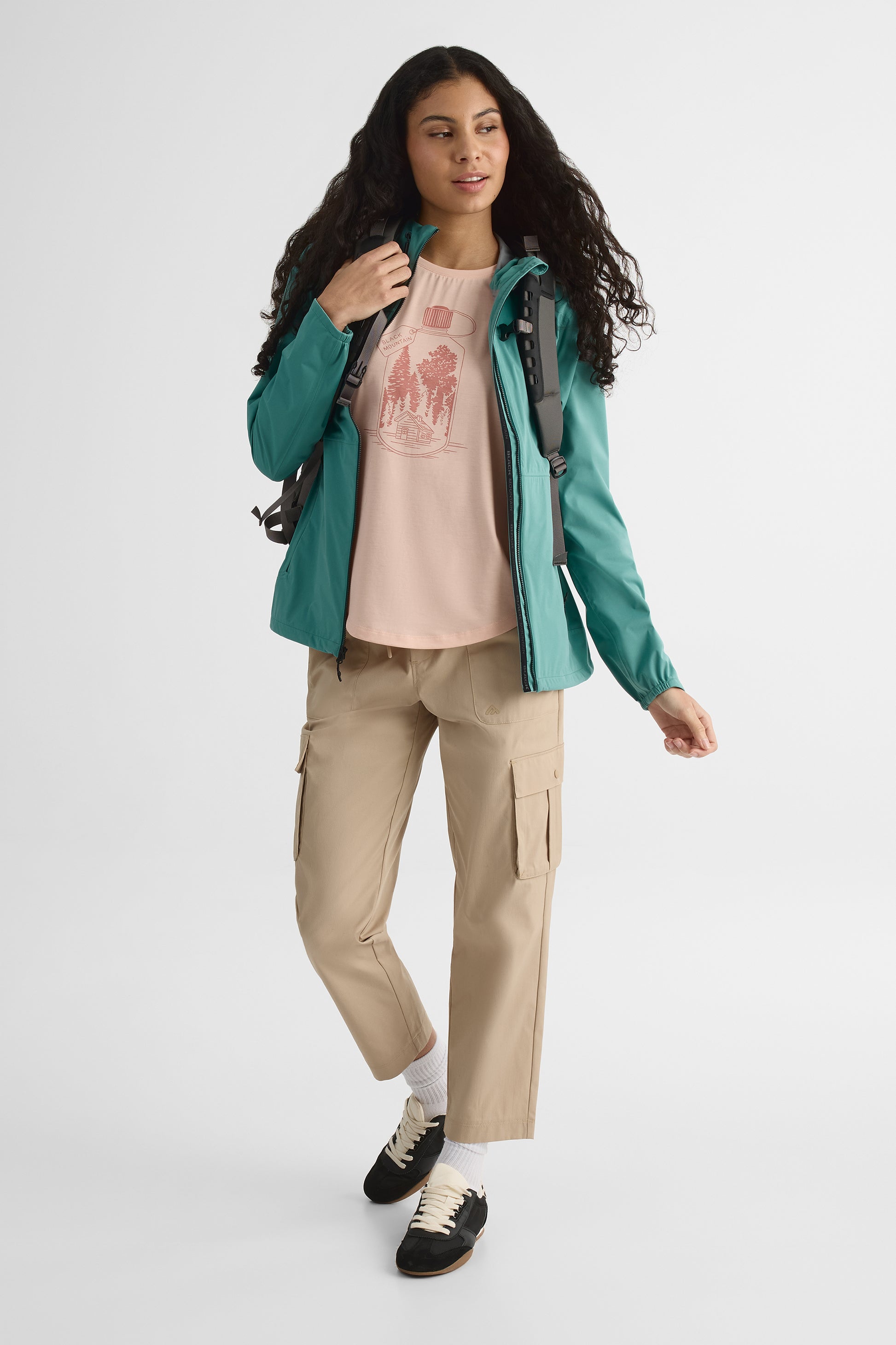 Manteau coupe-vent – Femme && VERT