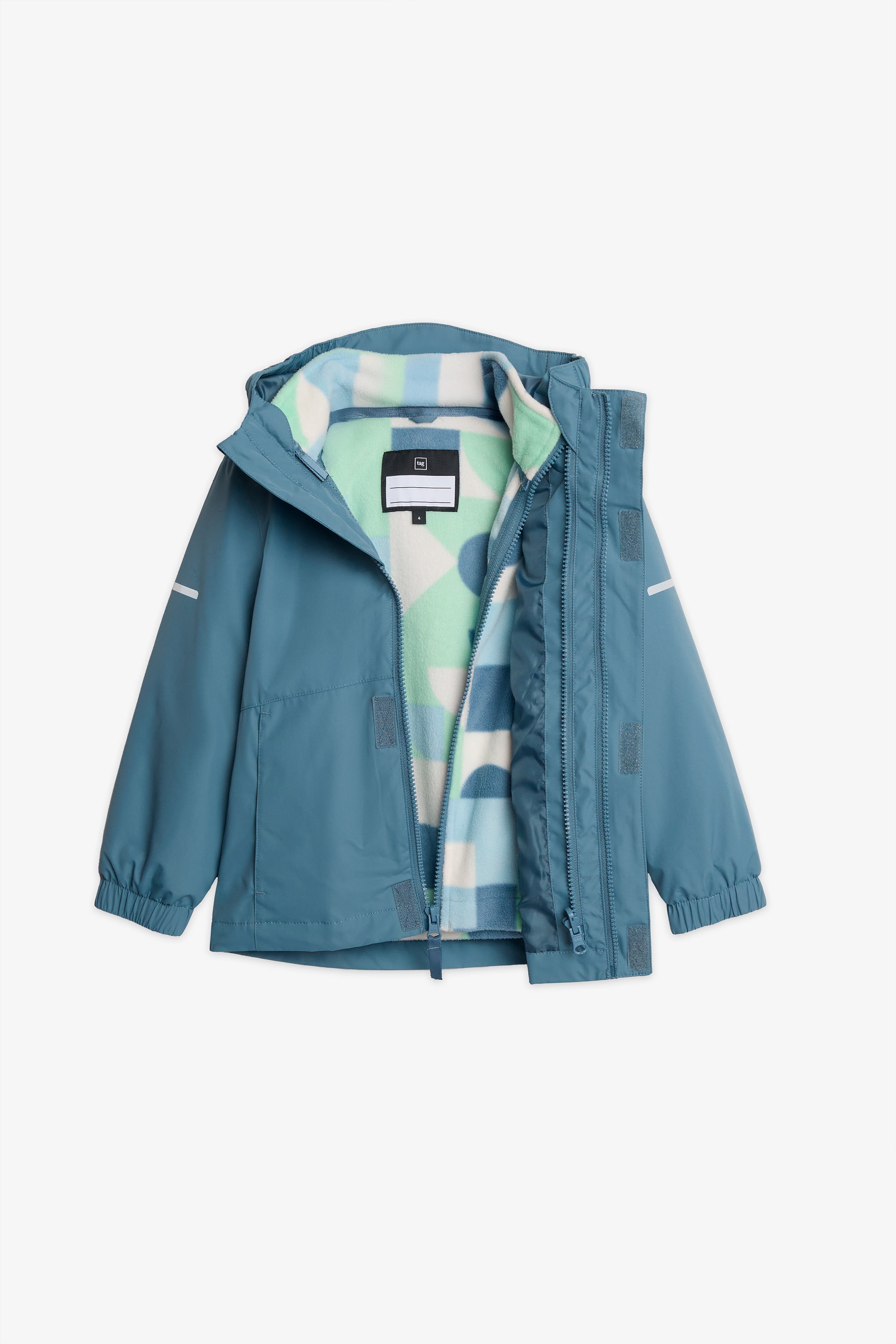 Manteau 3-en-1 résistant à l'eau - Enfant garçon && BLEU ACIER