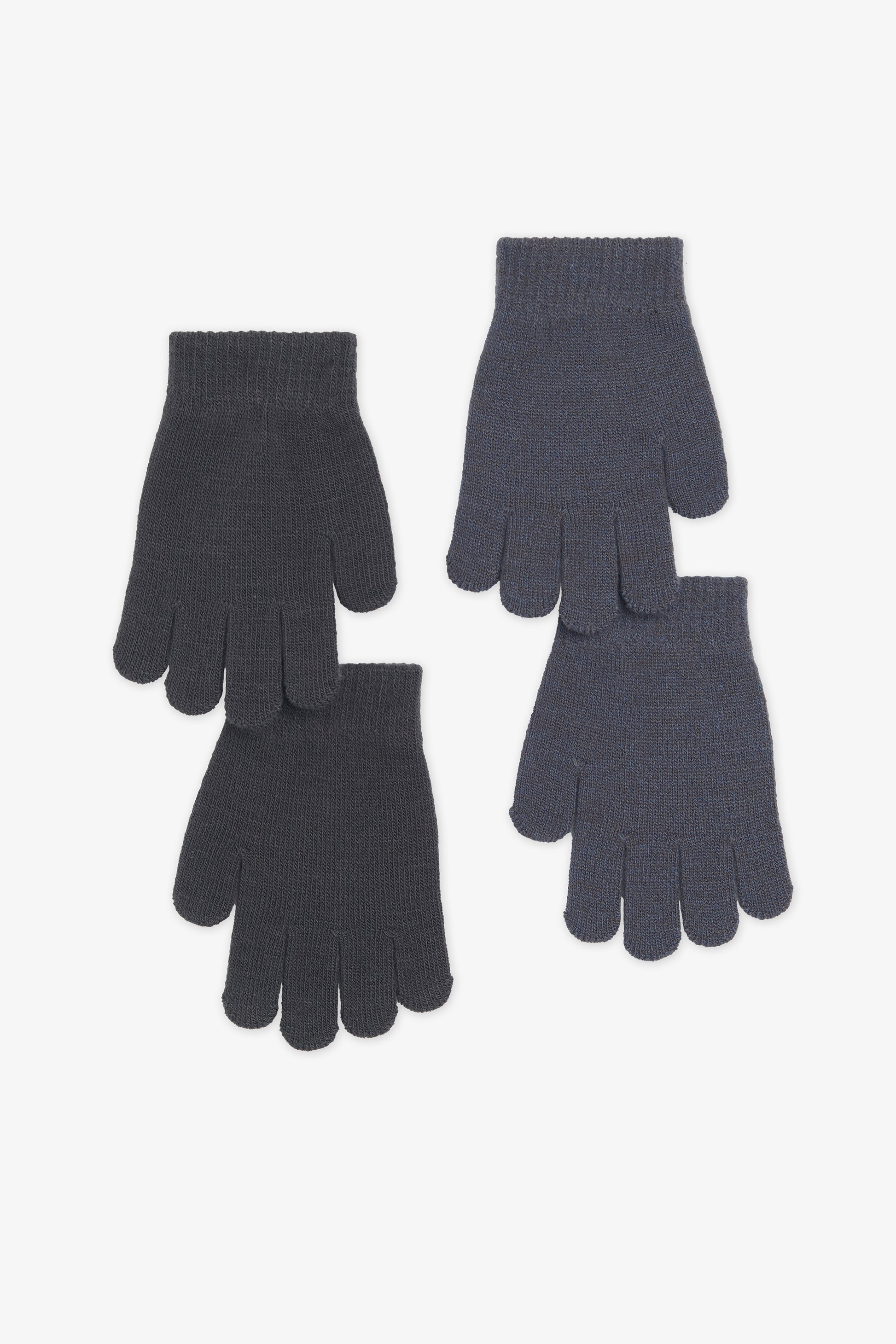 Paquets de 2 gants - Enfant garçon && CHARBON