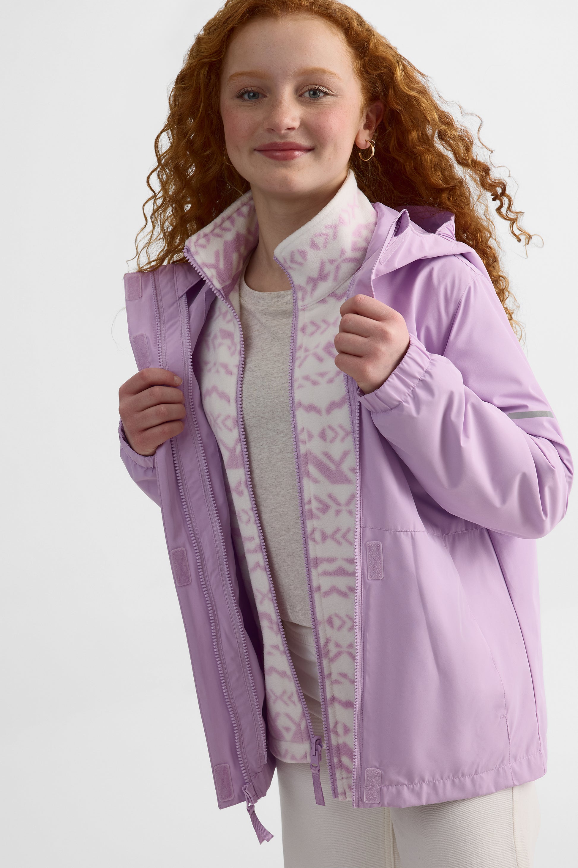 Manteau 3-en-1 avec capuchon - Femme && LILAS