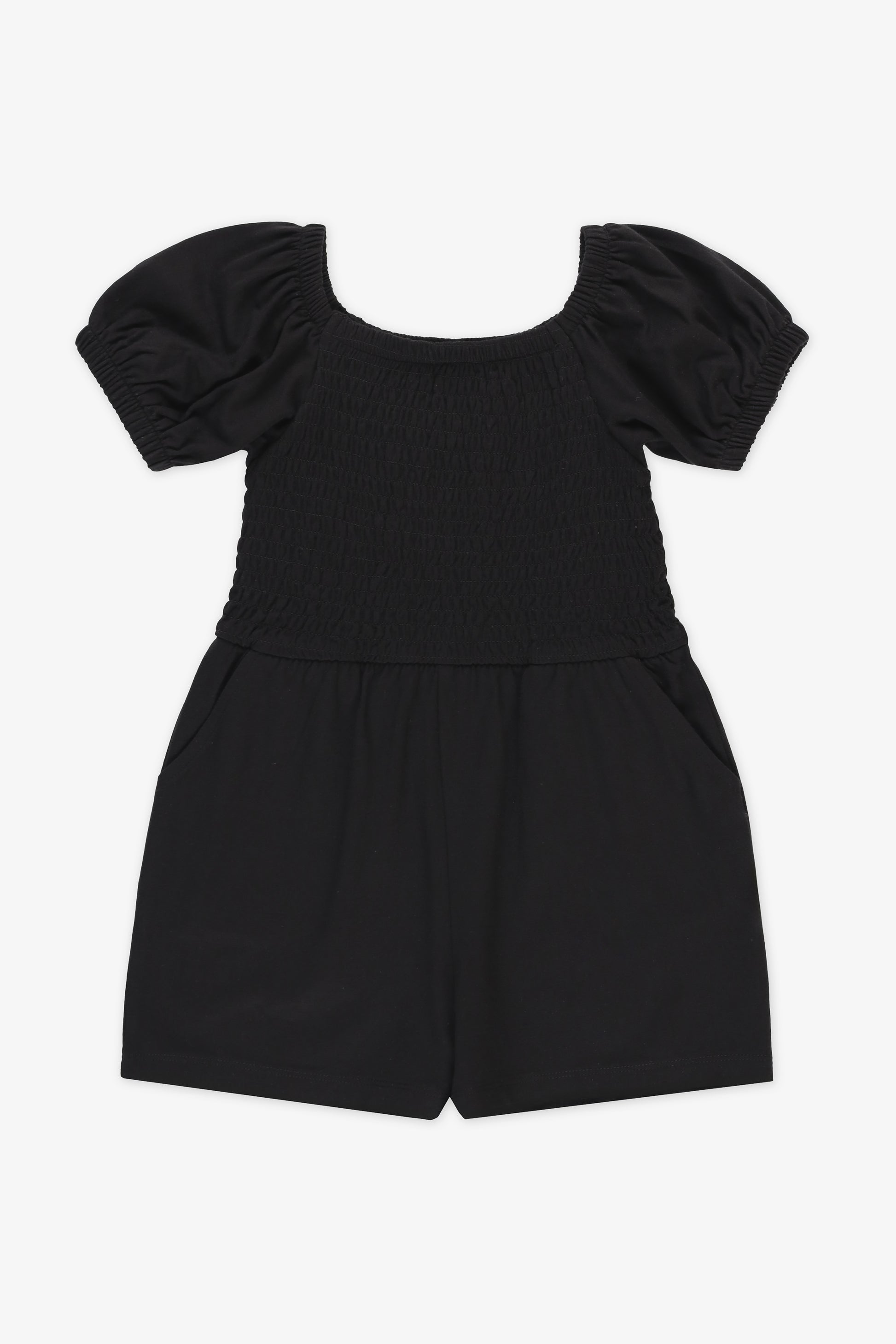Romper short ballon m/courtes – Ado fille && NOIR