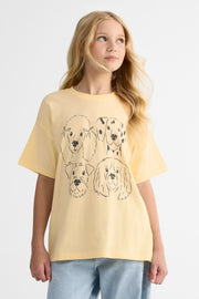 T-shirt graphique - Ado fille && JAUNE