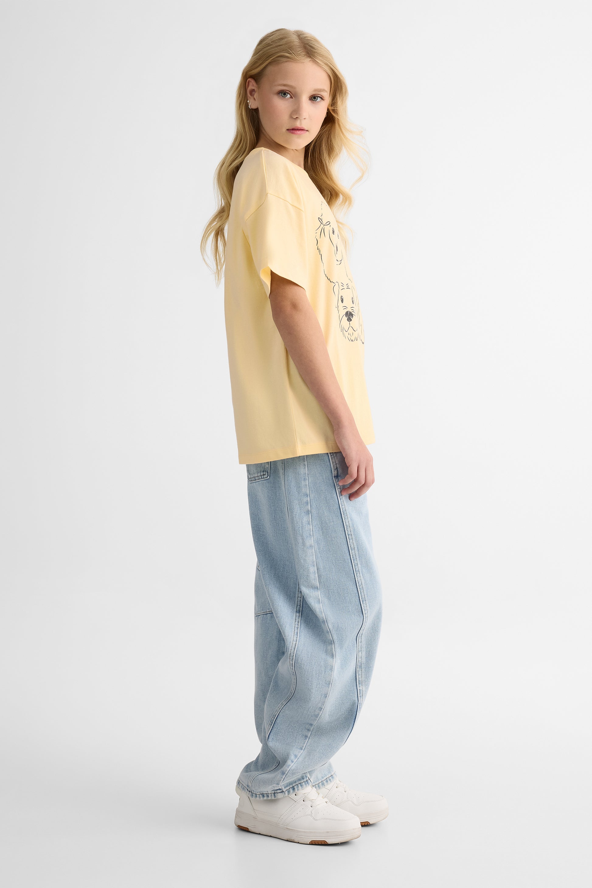T-shirt graphique - Ado fille && JAUNE