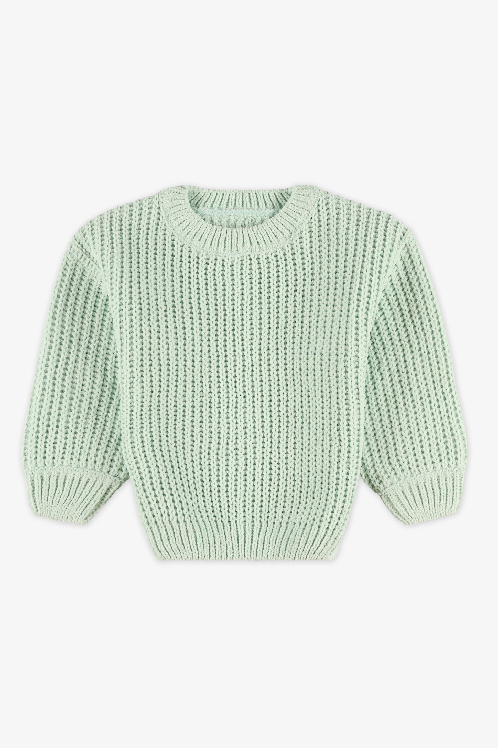 Chandail en tricot - Enfant fille && VERT
