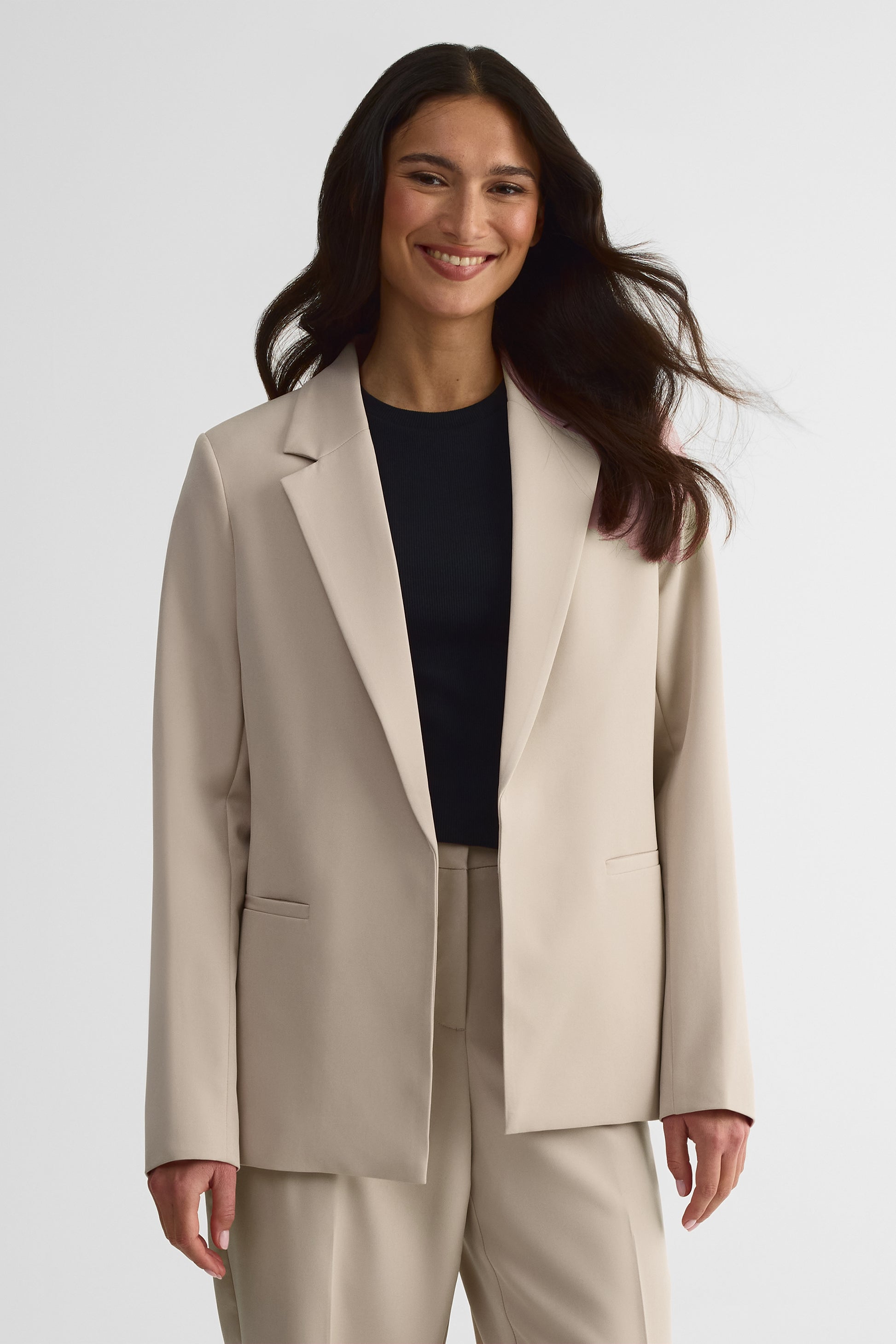 Veston doublé – Femme && TAUPE
