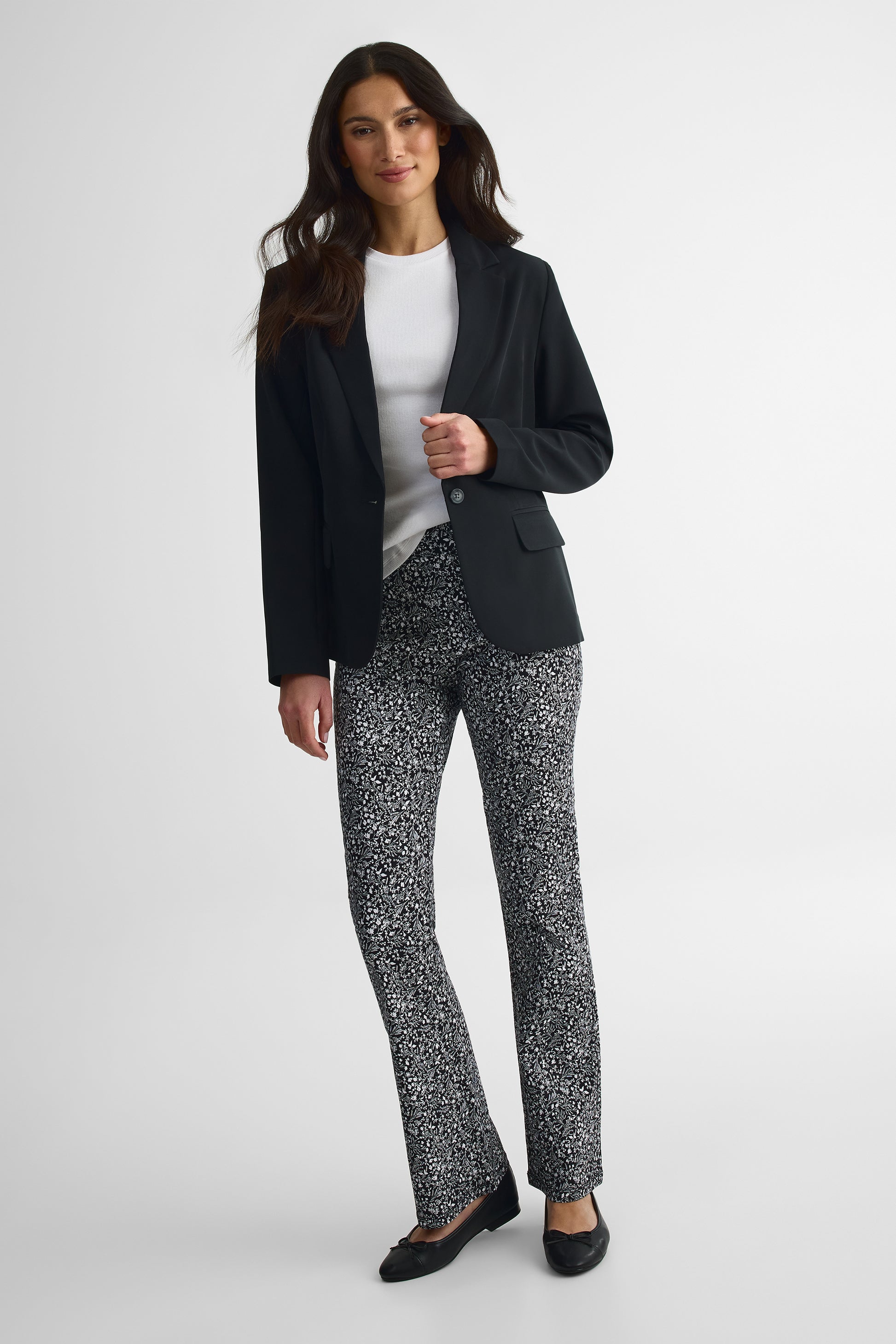 Veston M/longues col tailleur – Femme && NOIR
