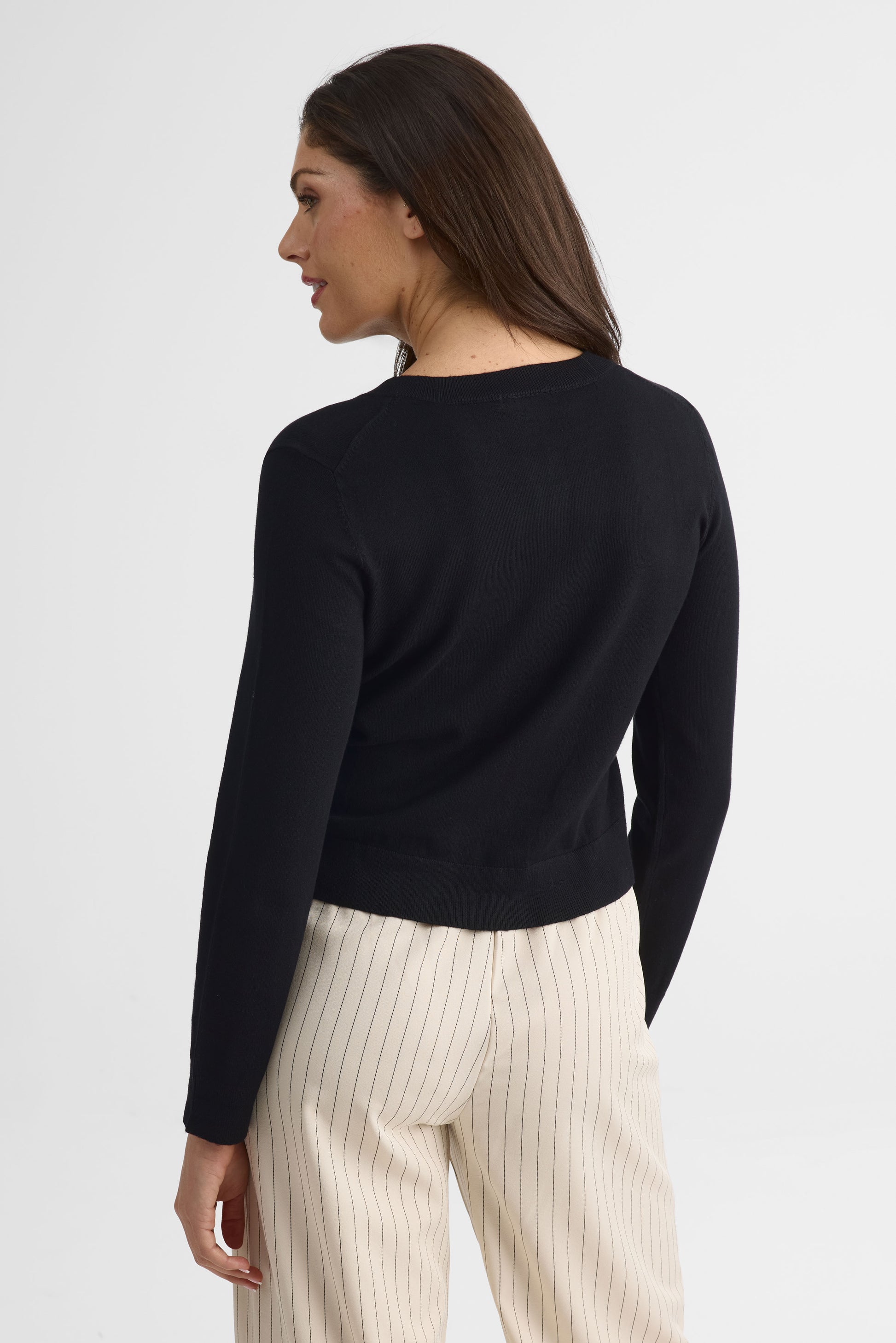 Cardigan semi-ajusté à boutons – Femme - Aubainerie