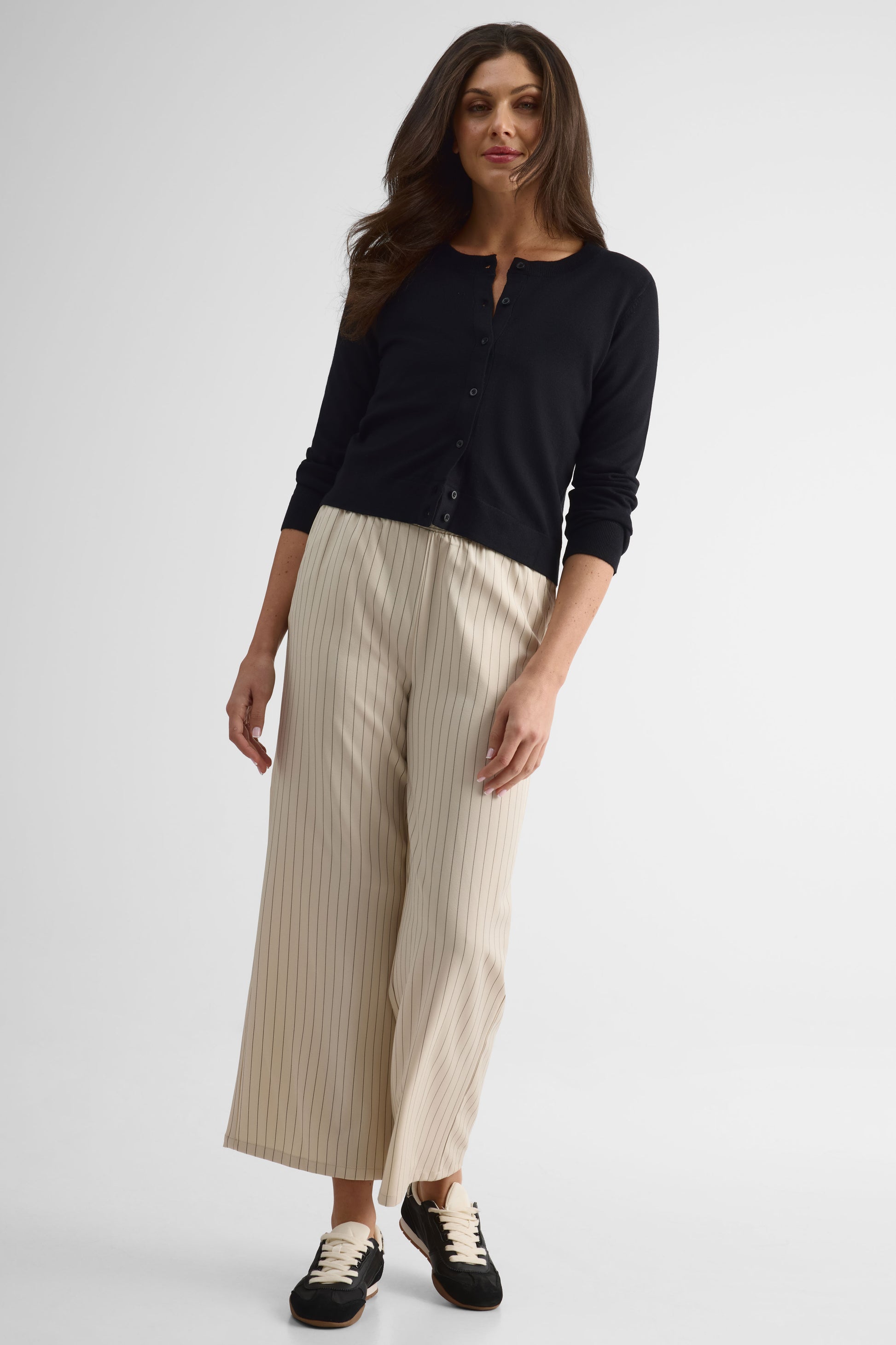 Cardigan semi-ajusté à boutons – Femme - Aubainerie