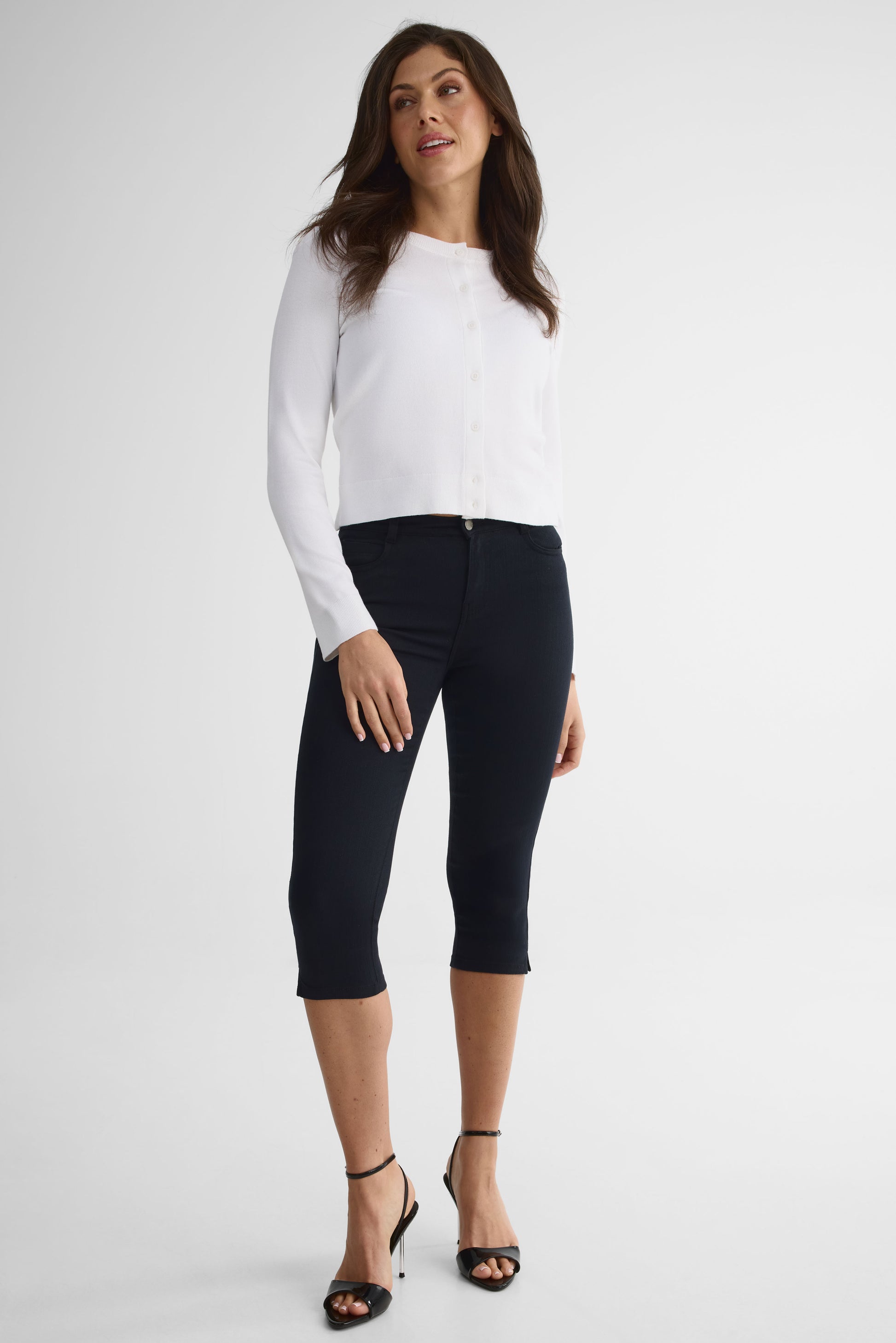 Cardigan semi-ajusté à boutons – Femme - Aubainerie