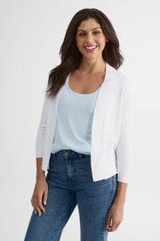 Cardigan boléro ouvert manches 3/4 – Femme - Aubainerie