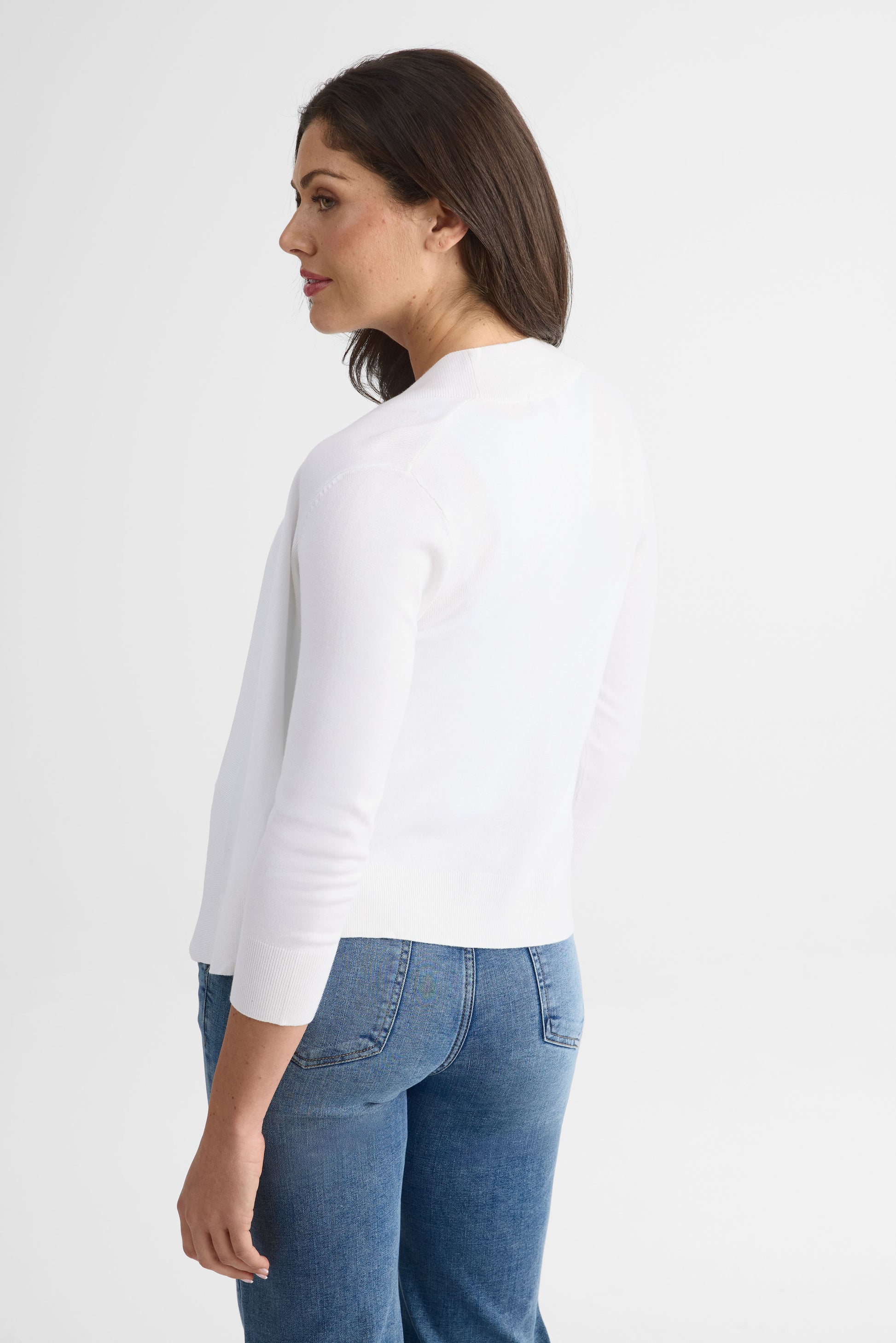 Cardigan boléro ouvert manches 3/4 – Femme - Aubainerie