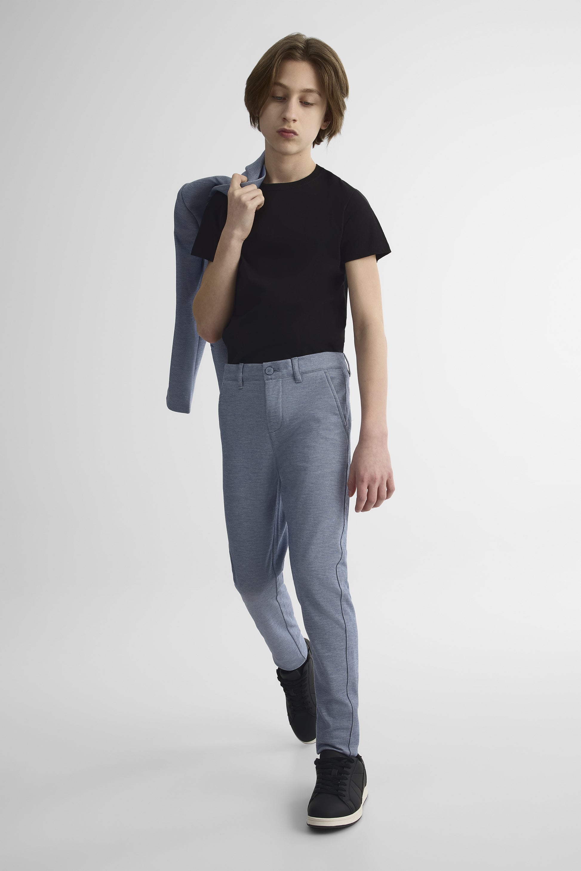 Pantalon habillé - Ado garçon && BLEU PALE