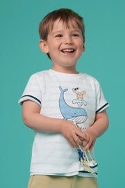 T-shirt à manches courtes - Bébé garçon && BLANC