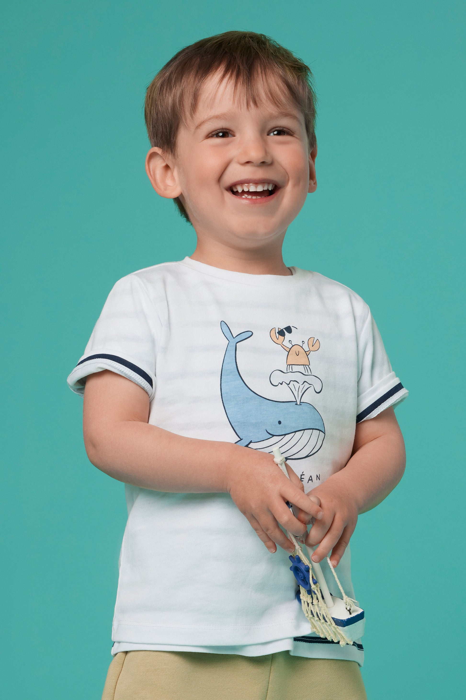 T-shirt à manches courtes - Bébé garçon && BLANC