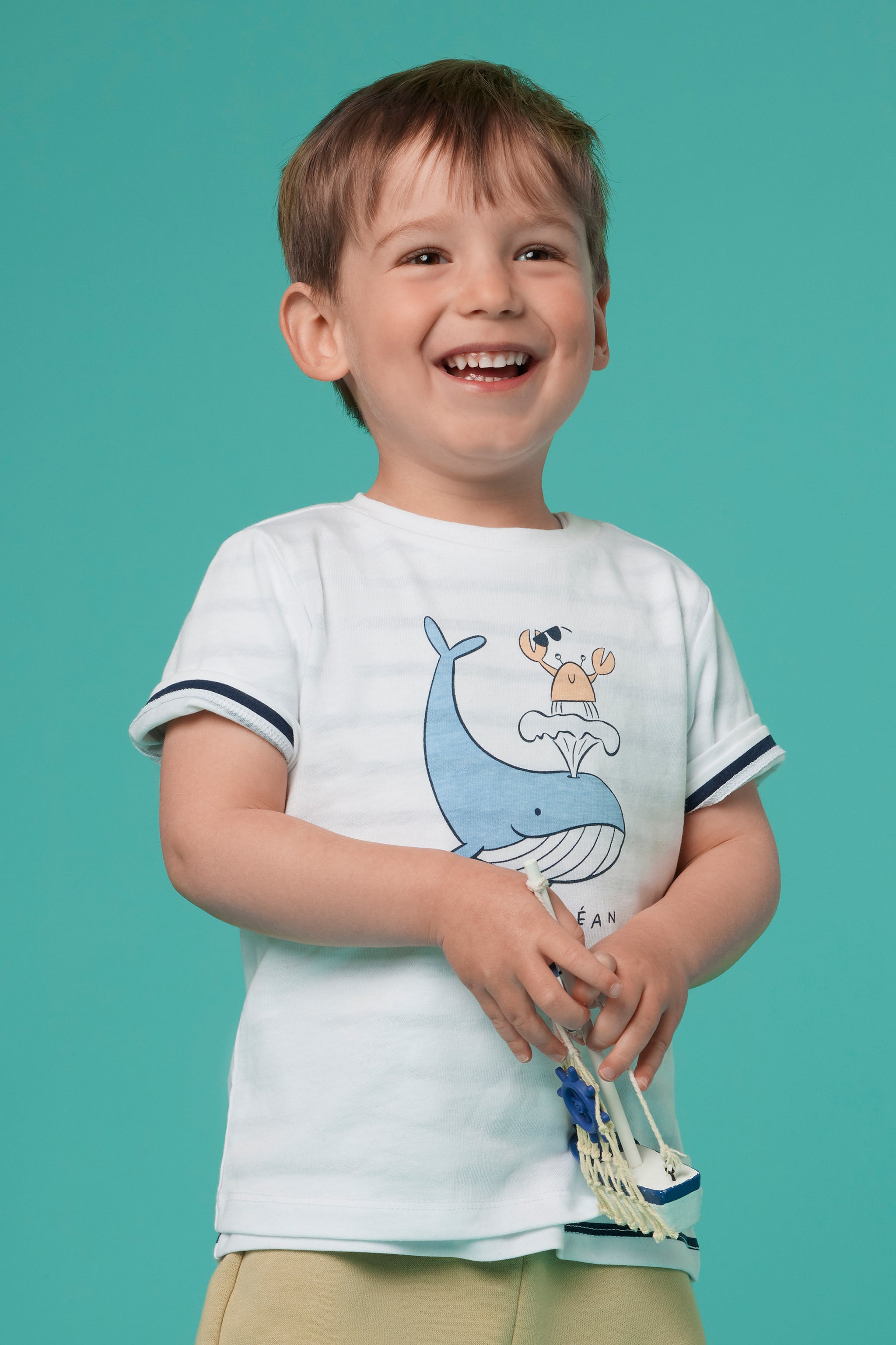 T-shirt à manches courtes - Bébé garçon && BLANC