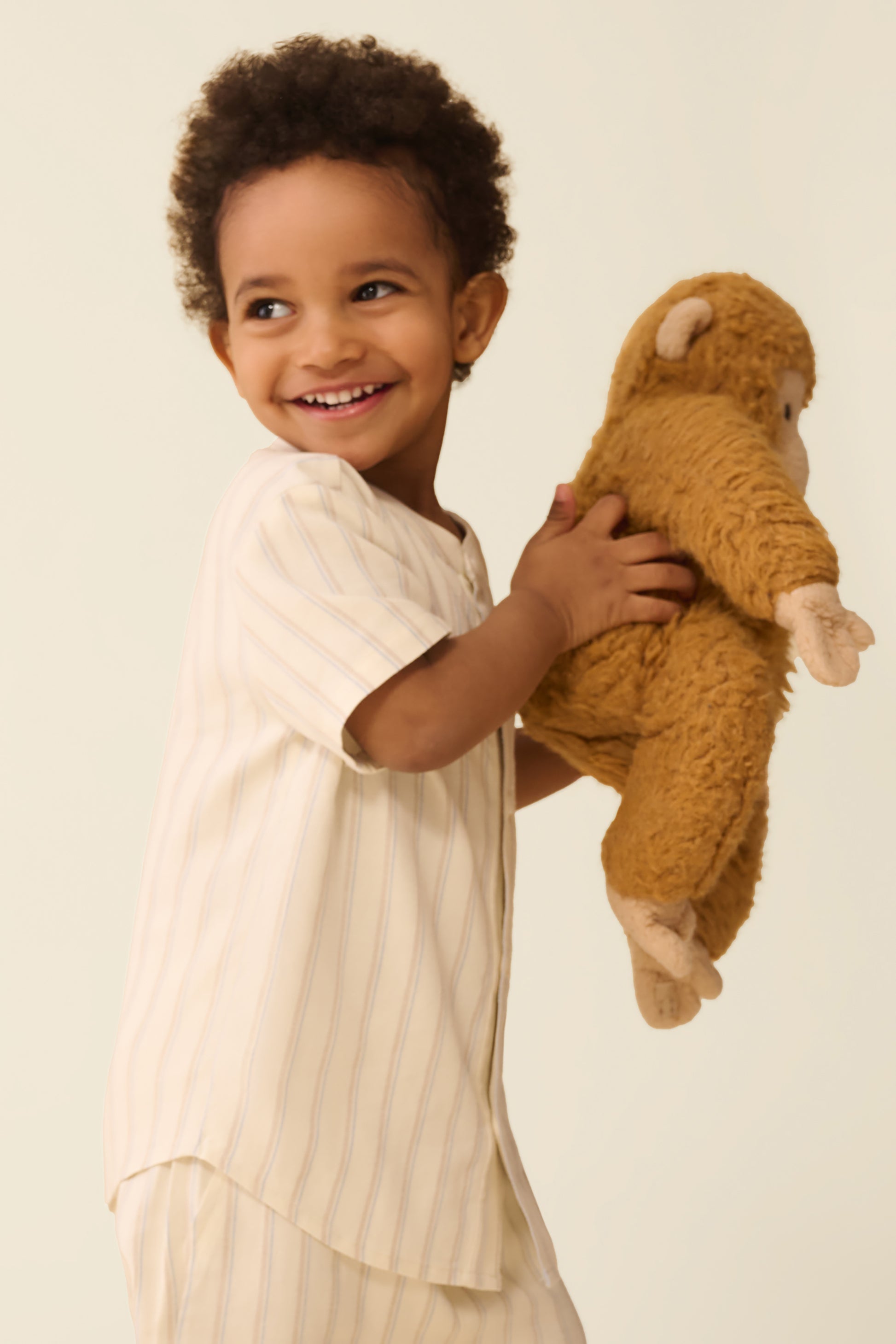 Chemise à manches courtes rayée - Bébé garçon && BLANC CASSÉ/MULTI