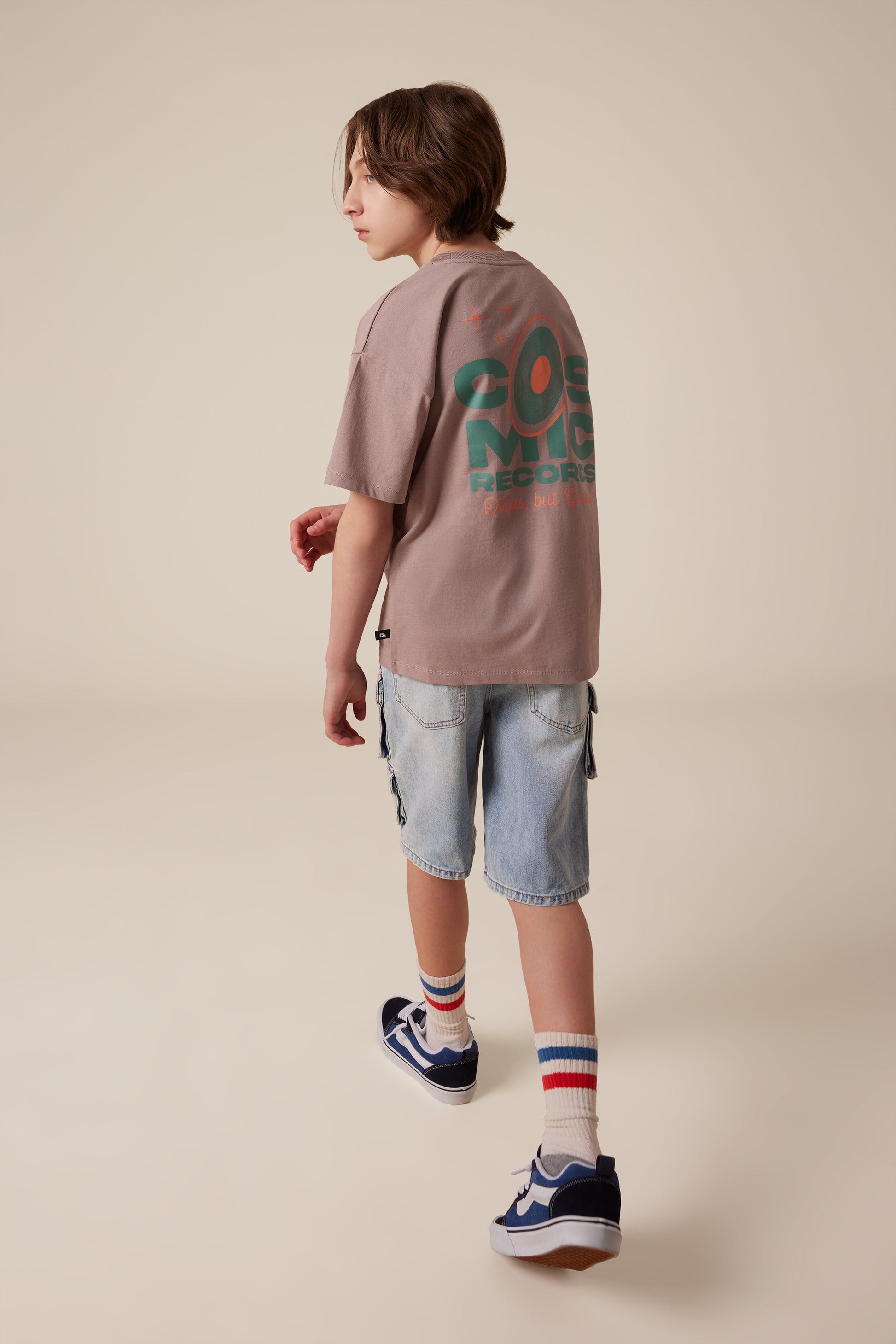 T-shirt à manches courtes oversize - Ado garçon && LAVANDE