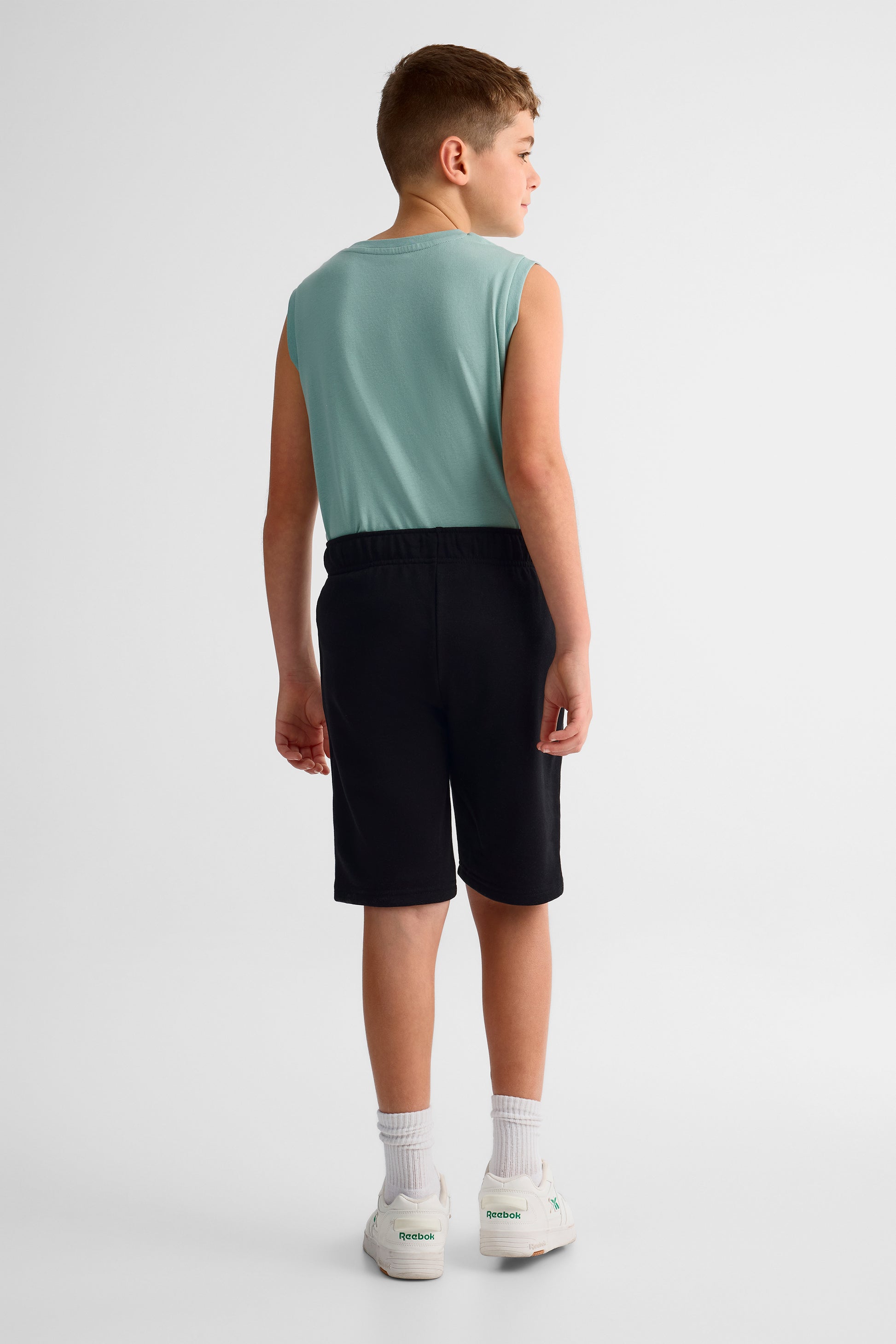Short ouaté à poches - Ado garçon && NOIR