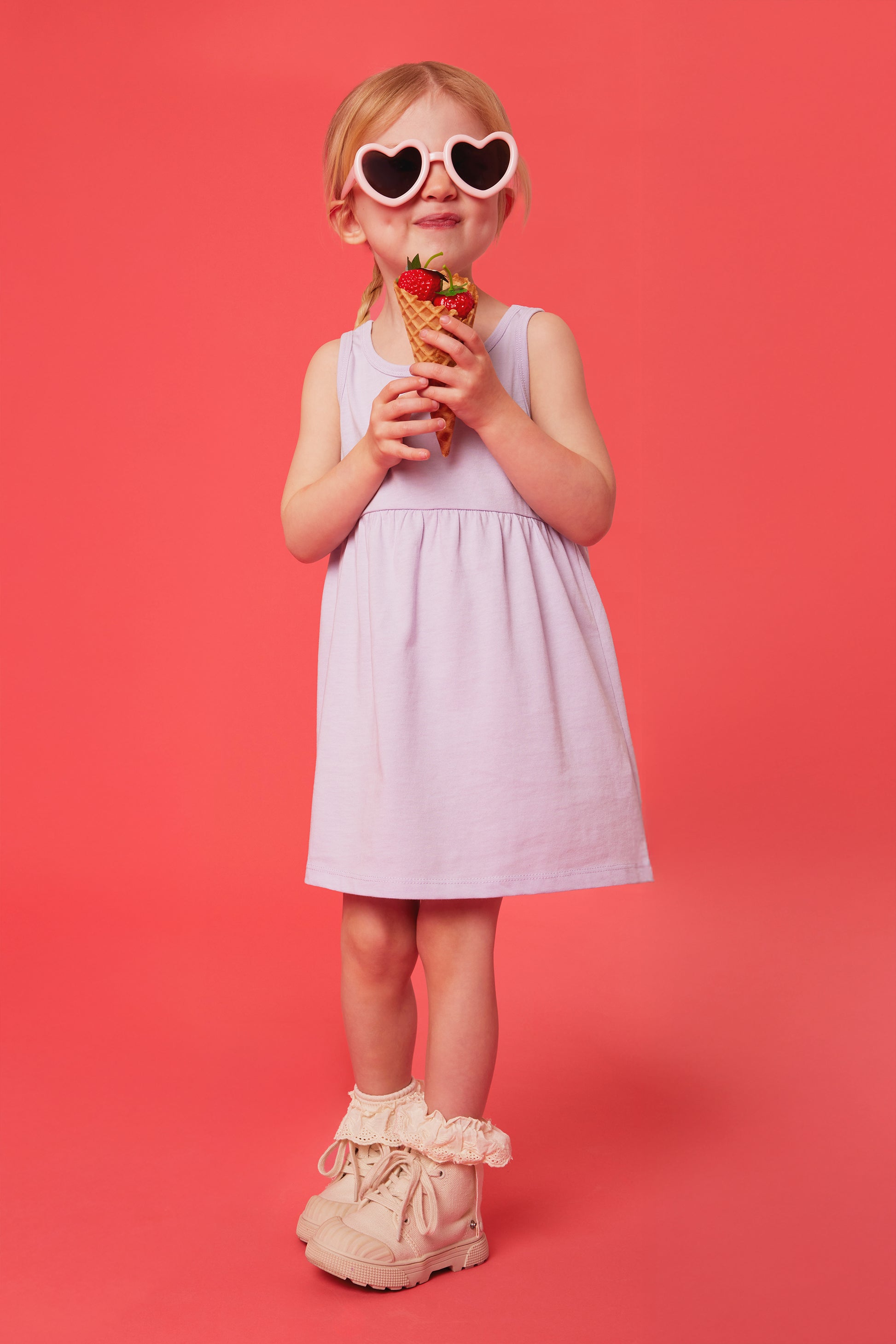 Robe à manches courtes - Bébé fille && BEIGE/MULTI
