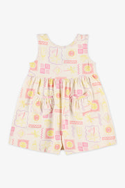 Barboteuse sans manches à imprimé - Bébé fille && BLANC CASSÉ/MULTI